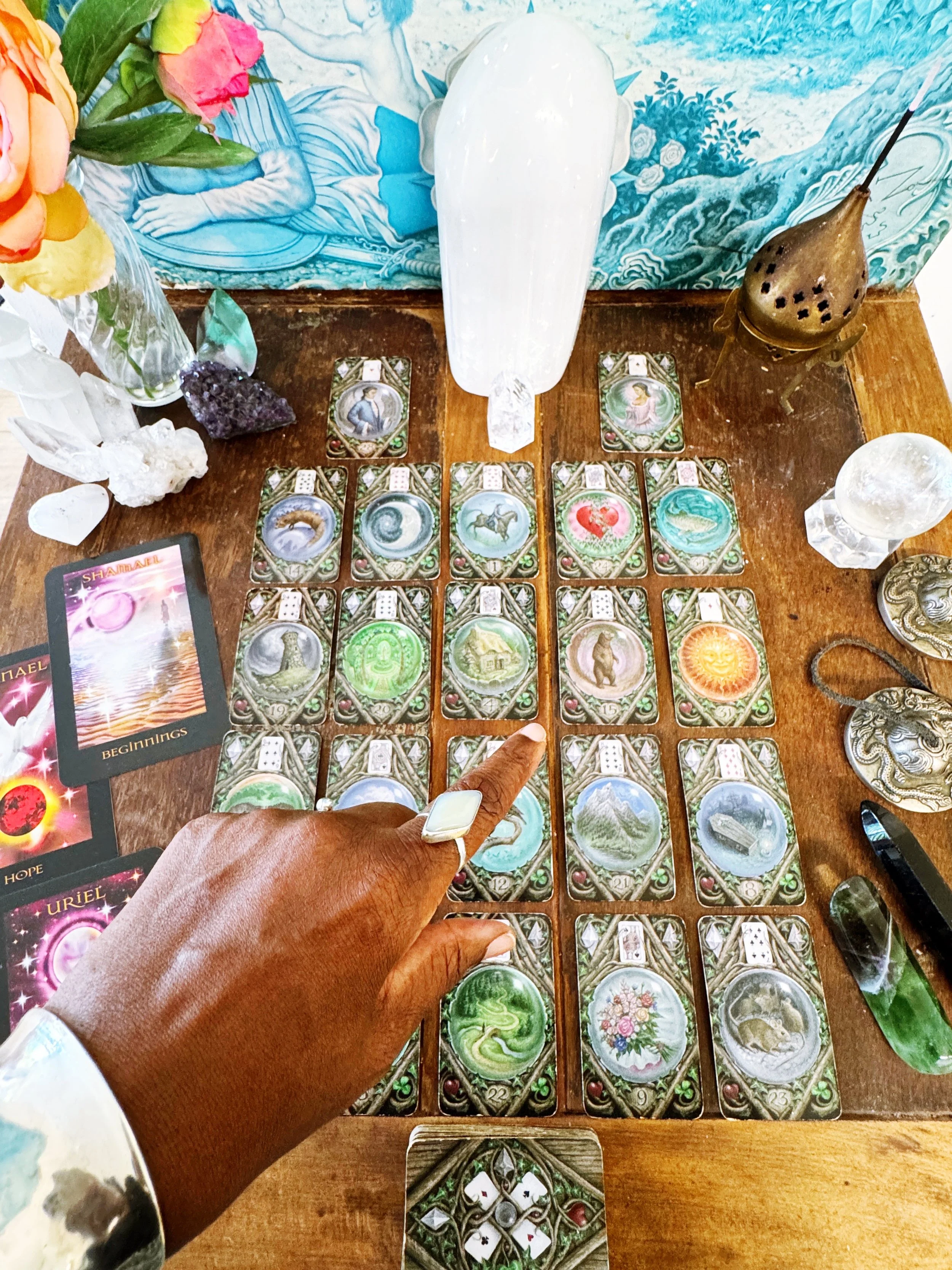 Lenormand  Divination cards & Archangel Oracle