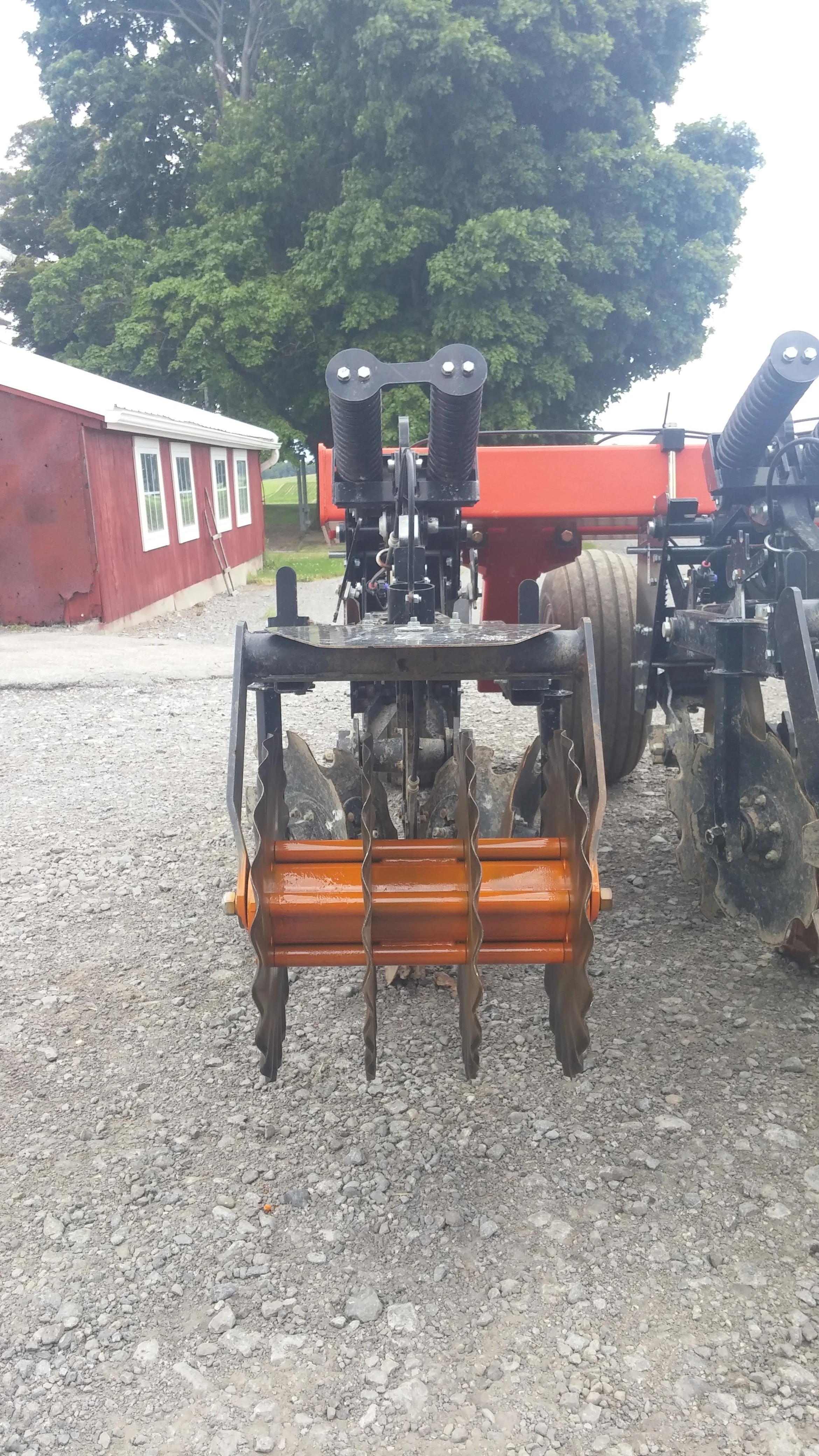 Prototype closing basket for strip tiller designed specifically for strip tilling into cover crops