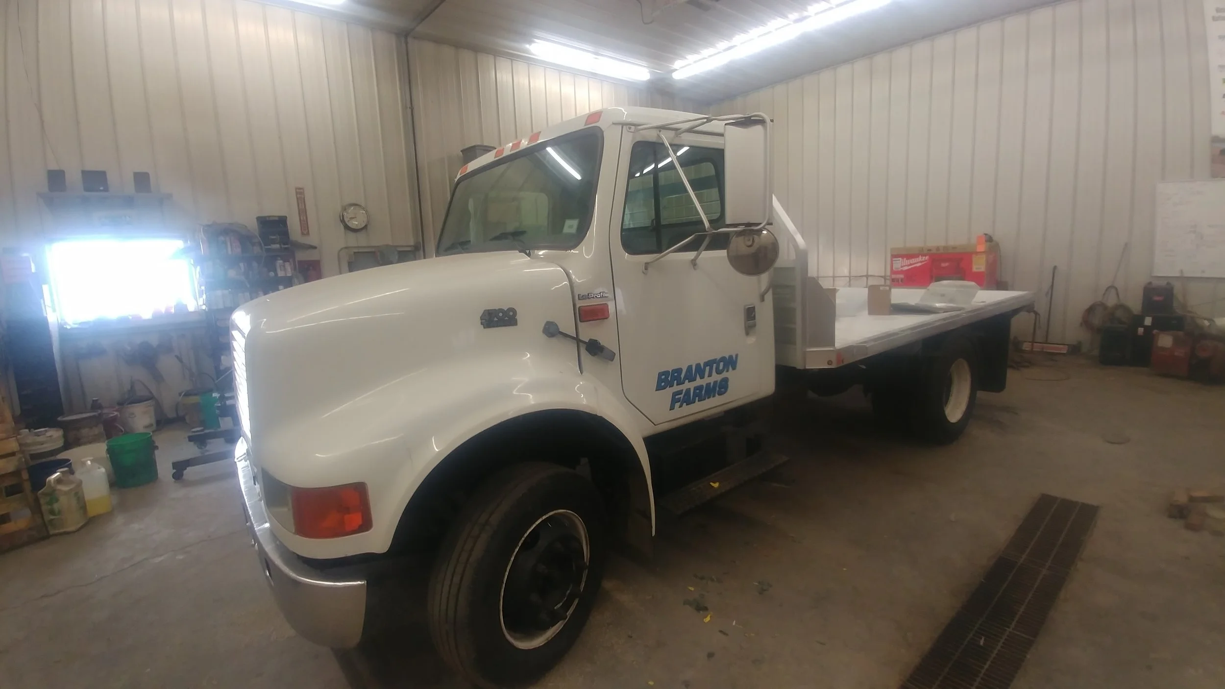 Had to outfit a new truck to pull the seed tender because of the amount of use it gets planting cover crops in combination with the amount of strain it puts on a pickup truck. Planting cover crops make this truck a justifiable purchase for the farm.