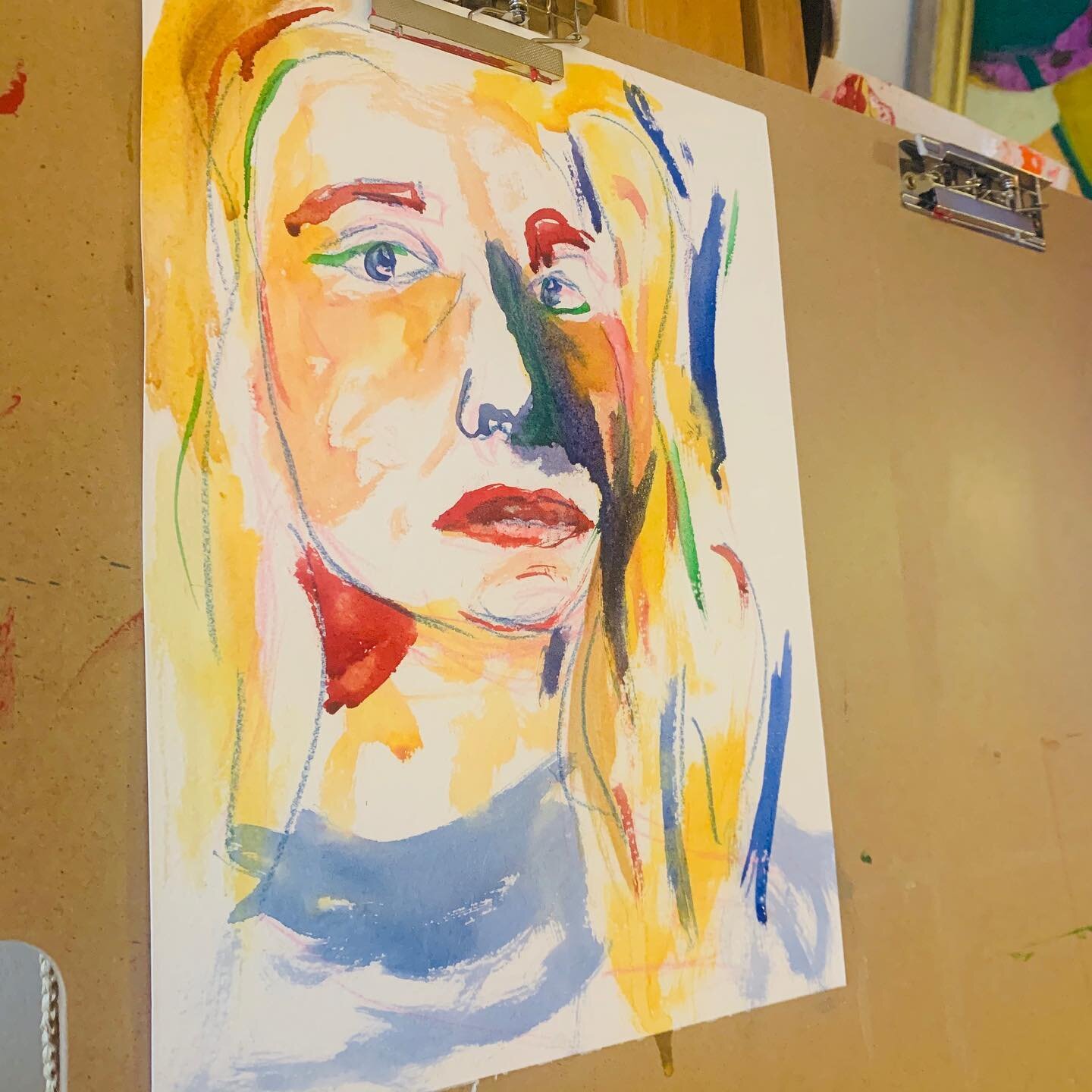 A mid week self portrait! 

#selfportrait #abstractart #abstractpainting #watercolor #pencildrawing #freeflow #decompress
