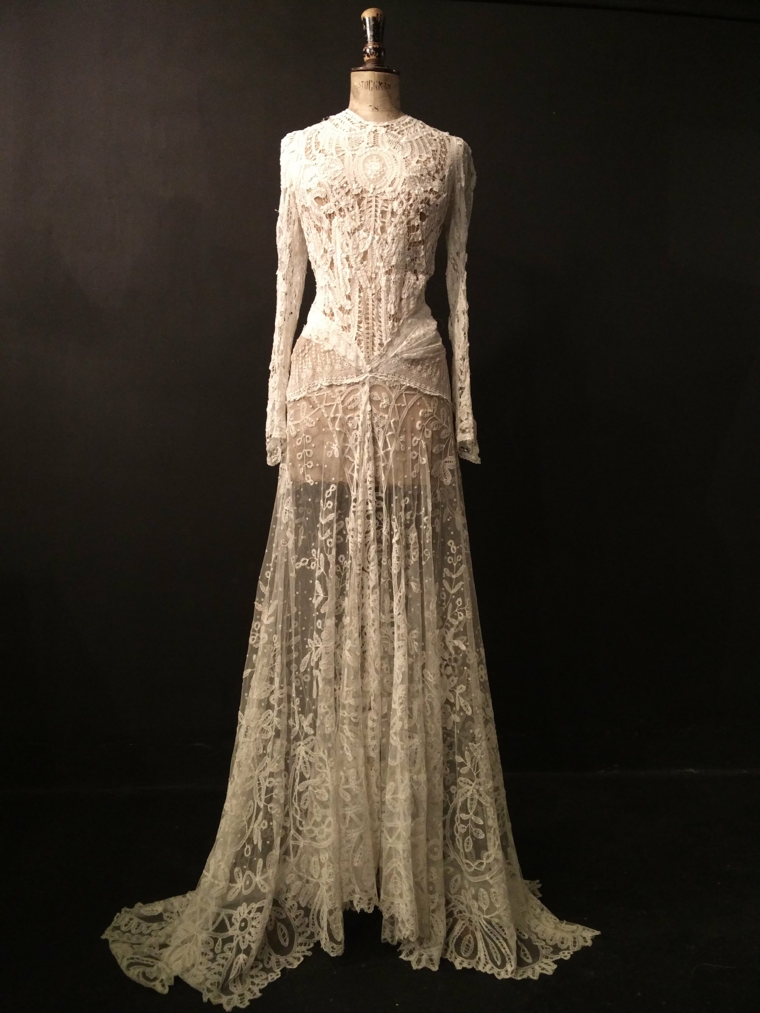Vintage Lace Wedding Dresses and Veils Jane Bourvis