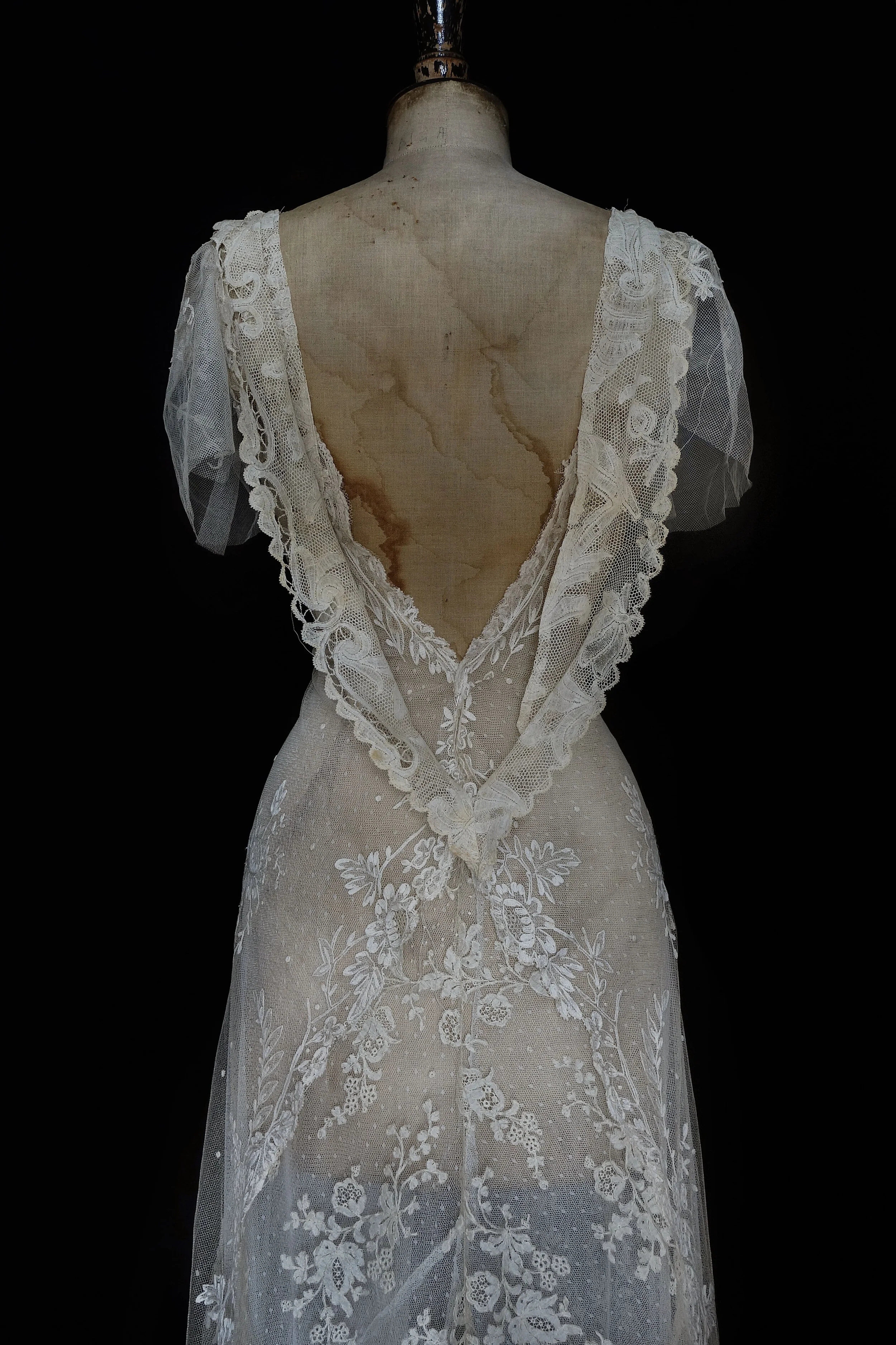 edwardian lace wedding dress