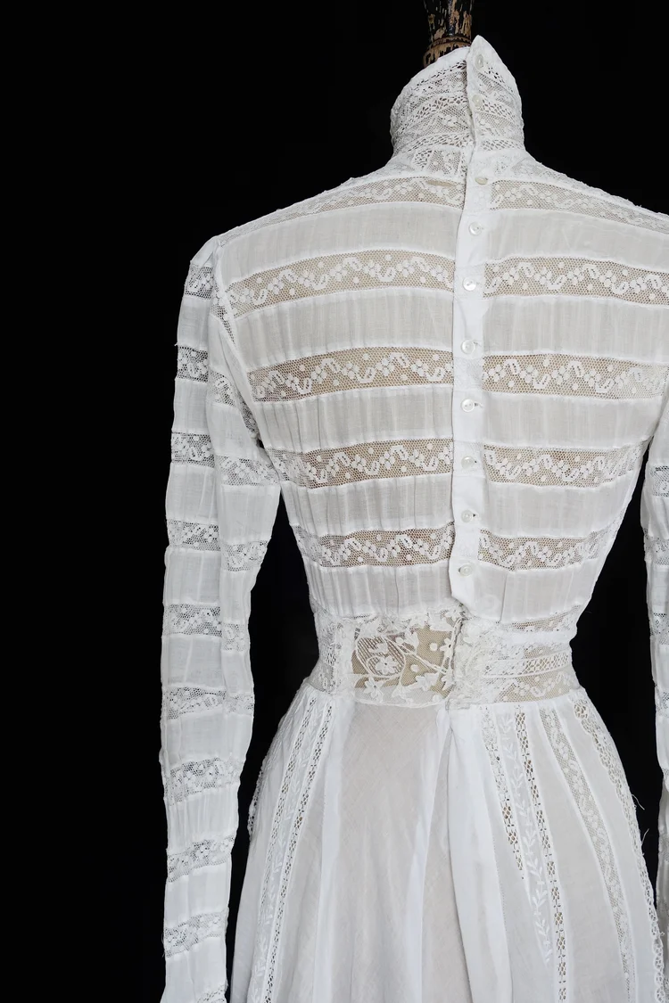chinese dress ladies Mira Edwardian Collar Maxi Dress