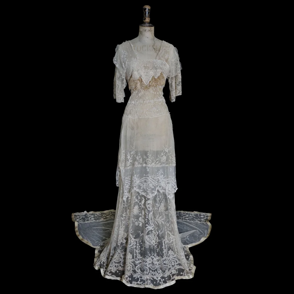 camo formal dresses short Vintage Beaded Lace Evening Dresses Long Sleeve Mother of Bride Dress –  Viniodress