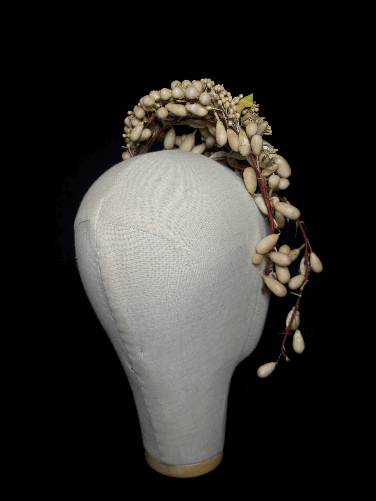 Antique Victorian Wax Orange Blossom Head Piece — jane bourvis