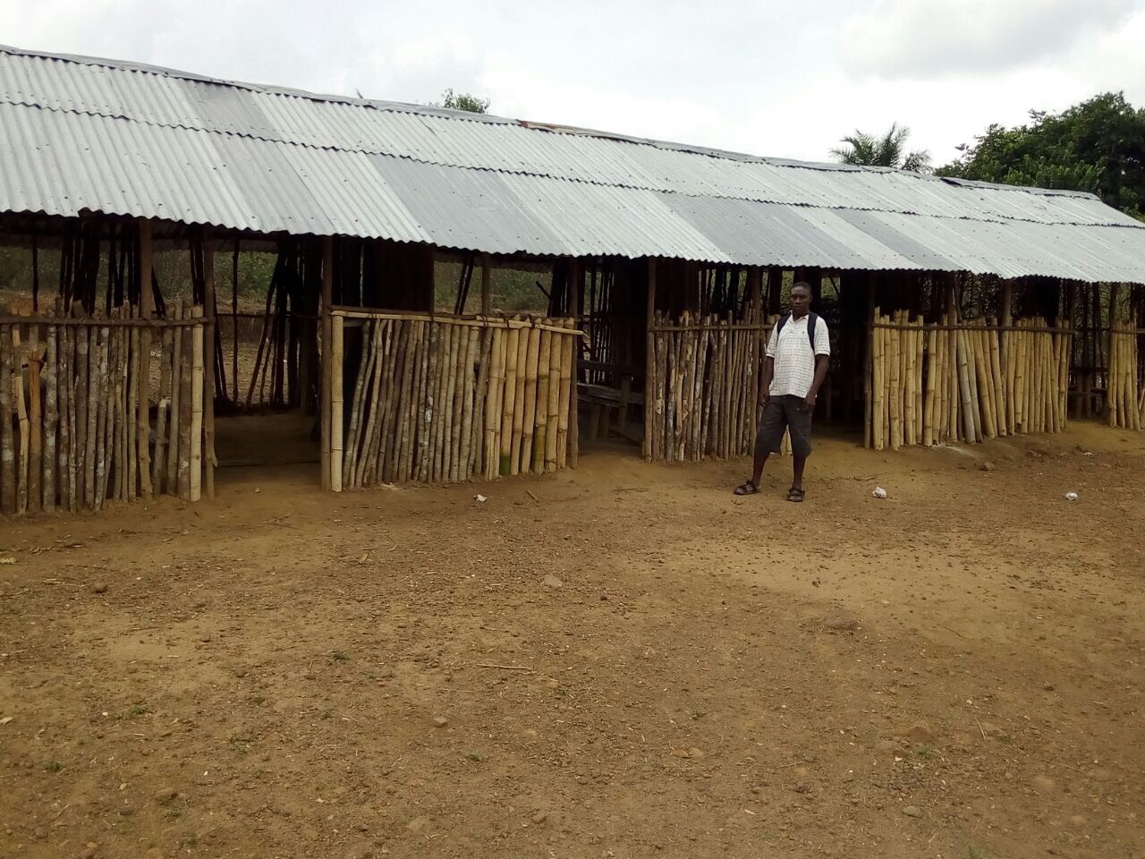 The old school structure.