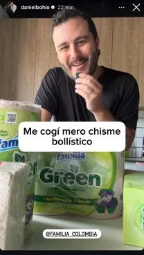 Historia de Daniel Bohio con productos Familia Green