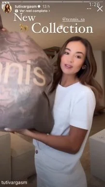 Historia de Tuti Vargas con la nueva colección de Tennis