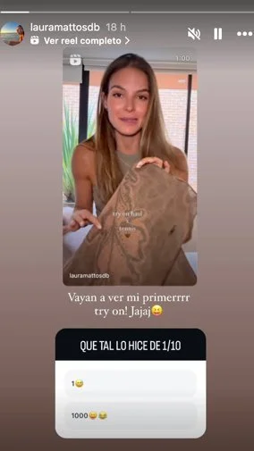 Historia de Laura Mattos con su try on de Tennis