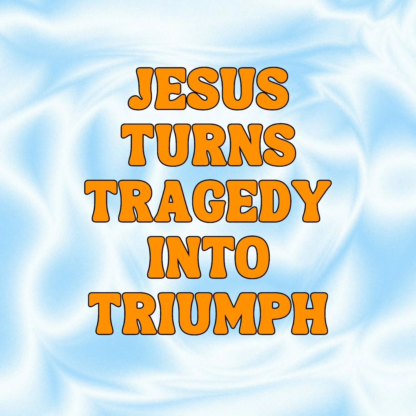 Jesus turns tragedy into triumph.//
Sunday we started looking at the Book of Judges and saw how Israel kept getting caught in vicious cycles of selfishness that lead to their downfall.  In their distress, God would raise up Judges, warrior leaders,