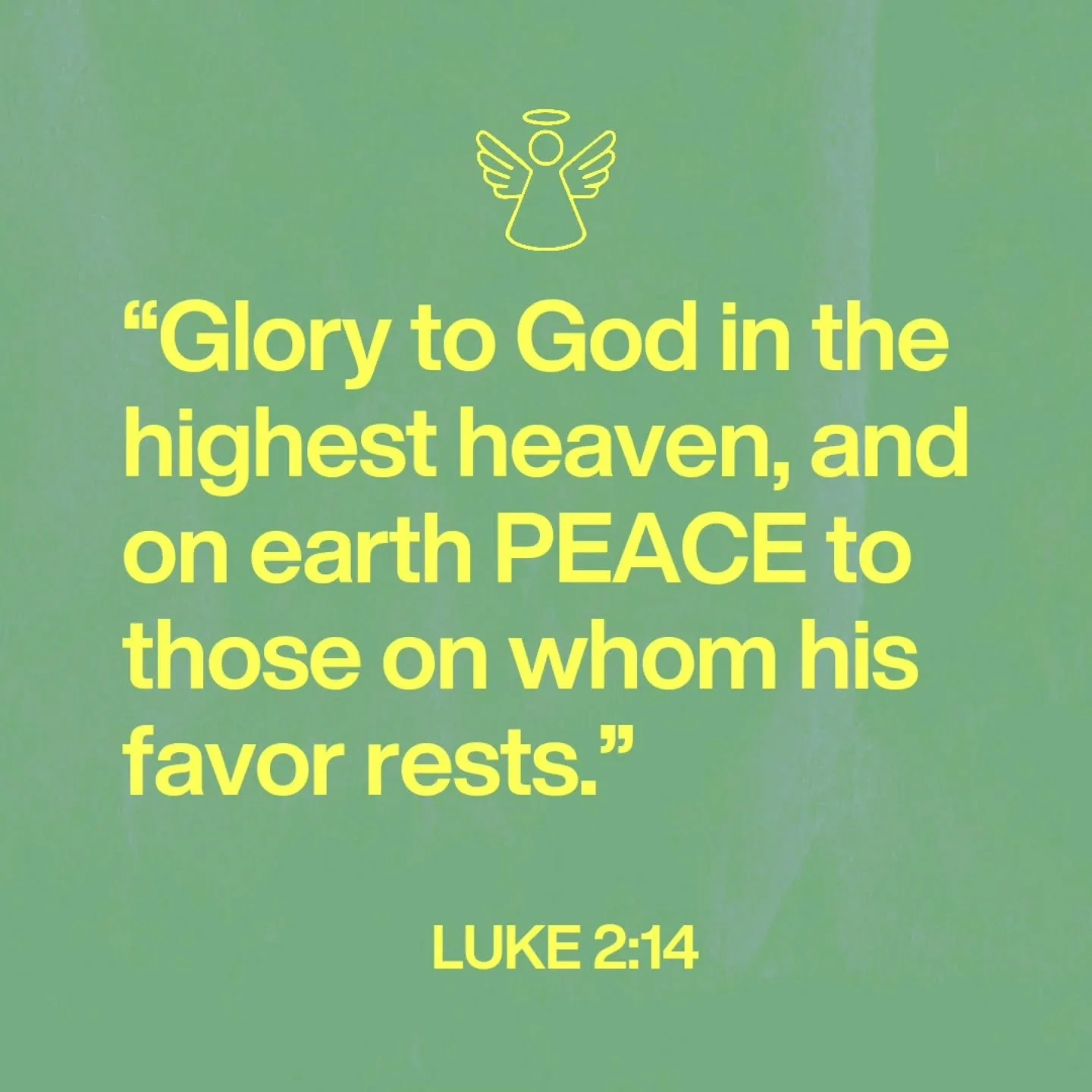"PEACE to those on whom his favor rests" Luke 2:14

Sunday we looked at the announcement of Jesus' birth to the shepherds in the fields. The angels announced the Messiah, Jesus, was born and that he brought PEACE. 
PEACE to their pressure, 