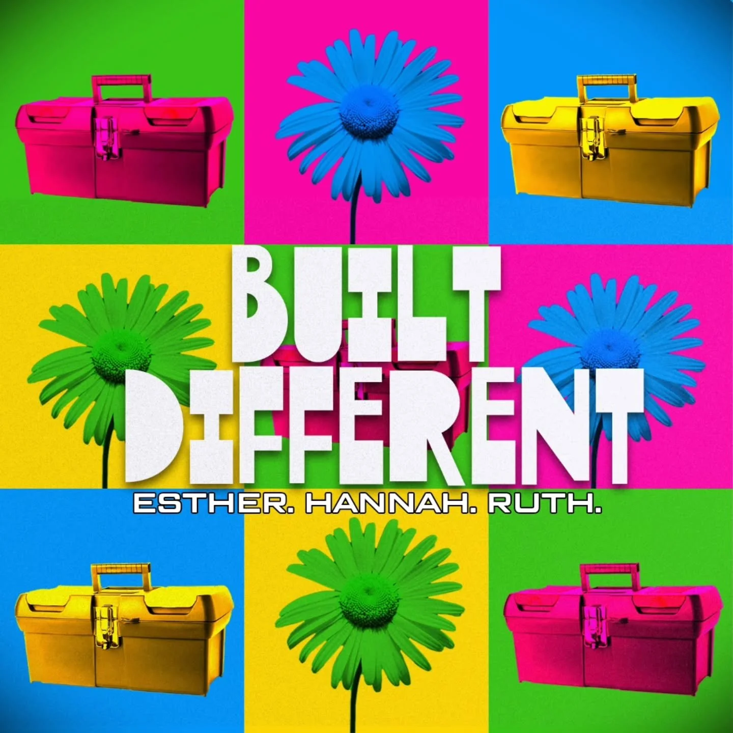 New Series This Weekend: Built Different.

Three women God called to lead who were Built Different:
Esther, Hannah, &amp; Ruth. 

See Y'all Sunday at 10am.

#BuiltDifferent #Esther #Hannah #Ruth