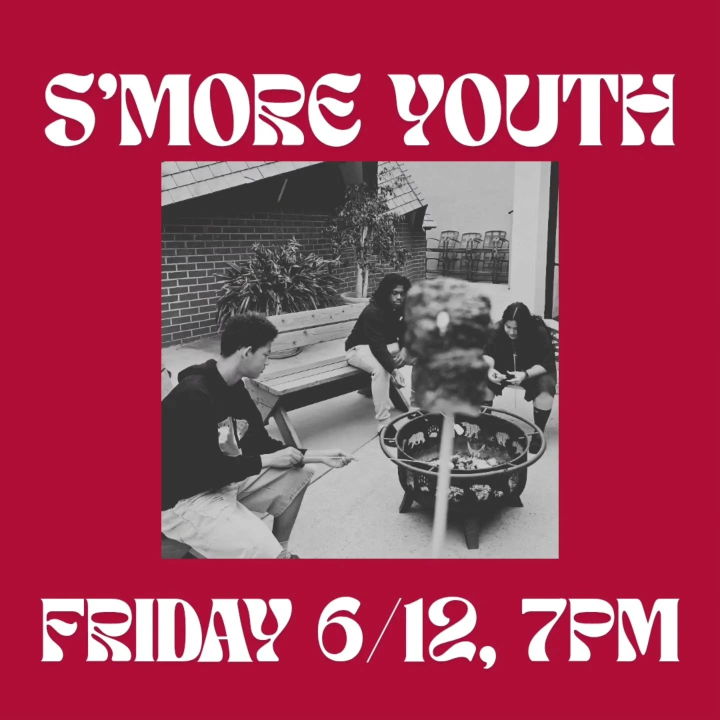 S'more Youth Friday 7pm 🔥

Come hang with us and celebrate the end of school and the start of Summer! ☀️ 

⚽️ And we'll have the World Cup game on too! ⚽️

#Smores
