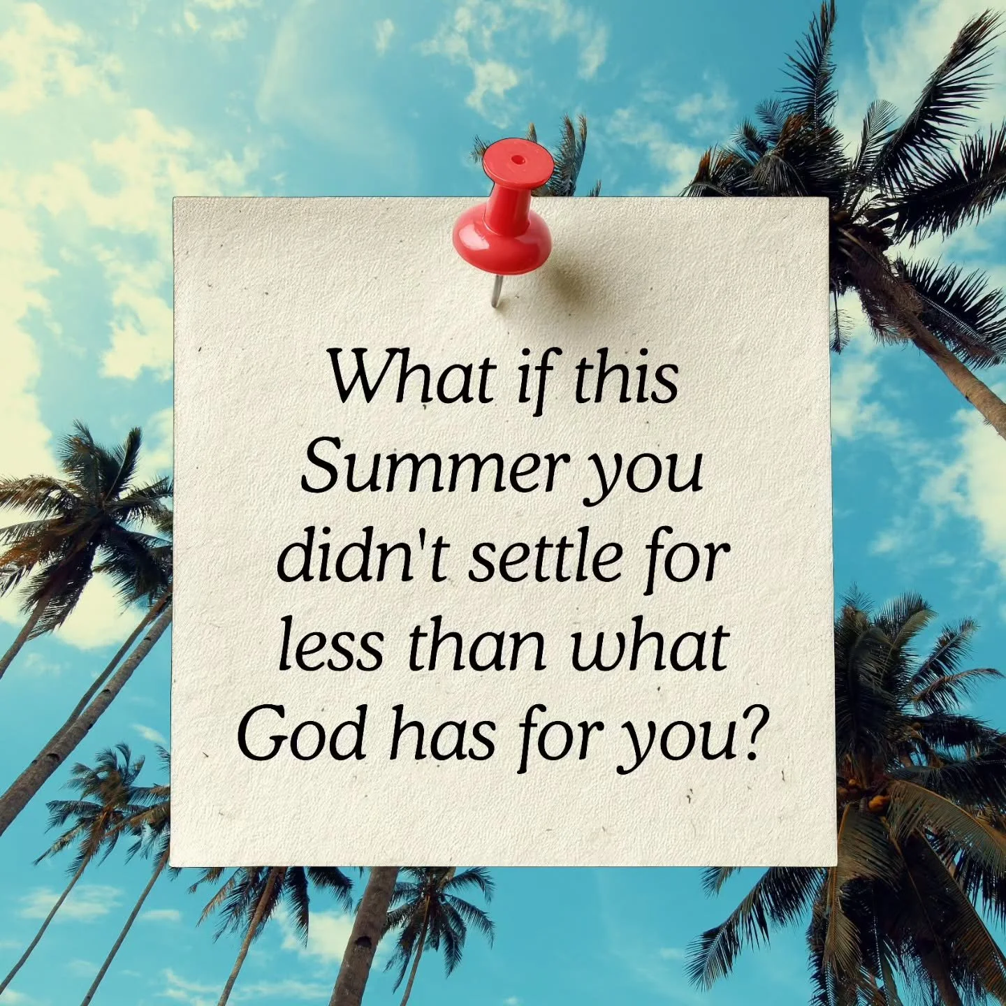 What if this Summer you didn't settle for less than what God has for you?

"...one thing I do: Forgetting what is behind and straining toward what is ahead..." Philippians 3:12-14

Tap in with us this Summer as we look at 4 men and women wh