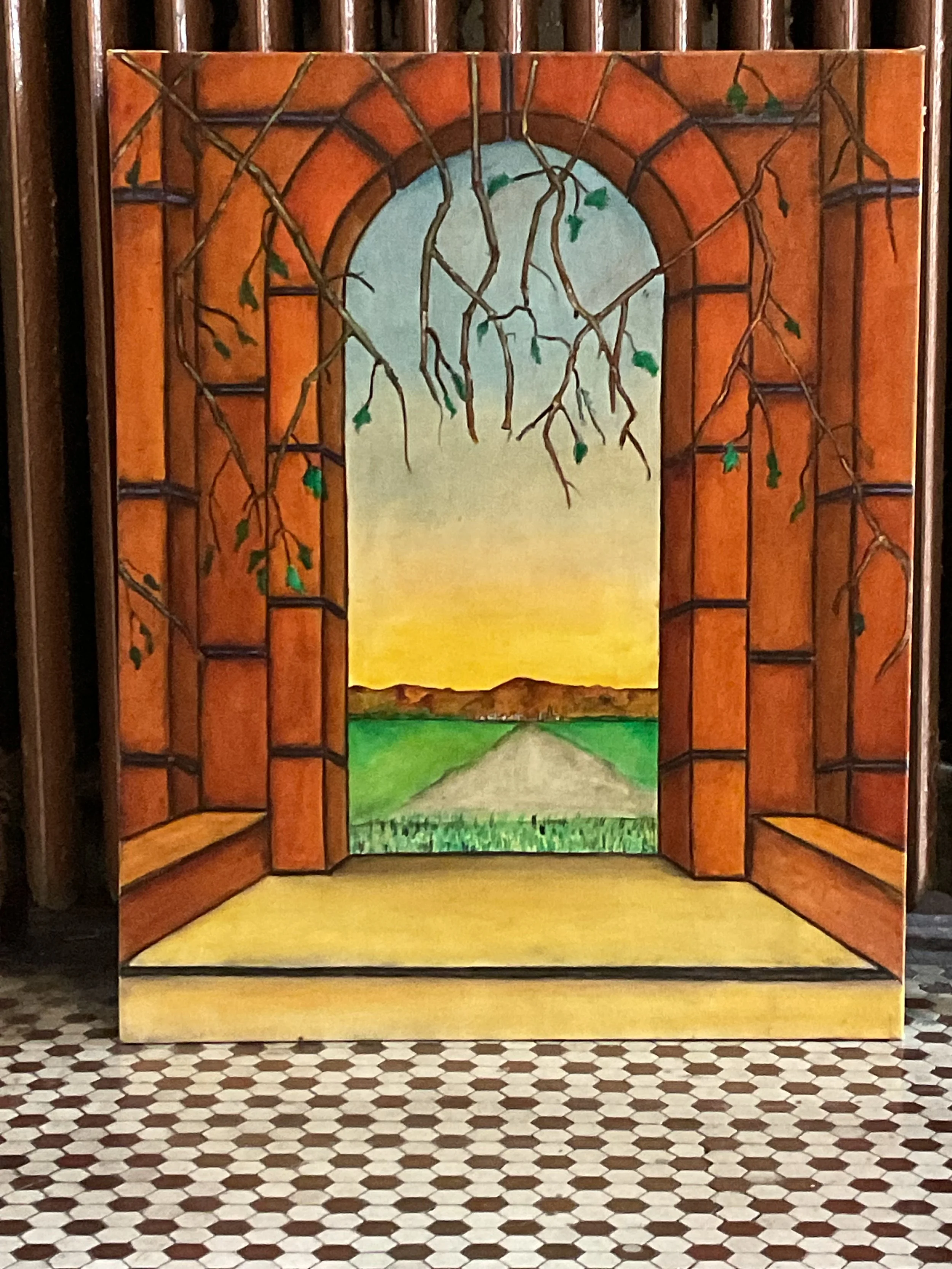 Step Away Step Inside:on canvas