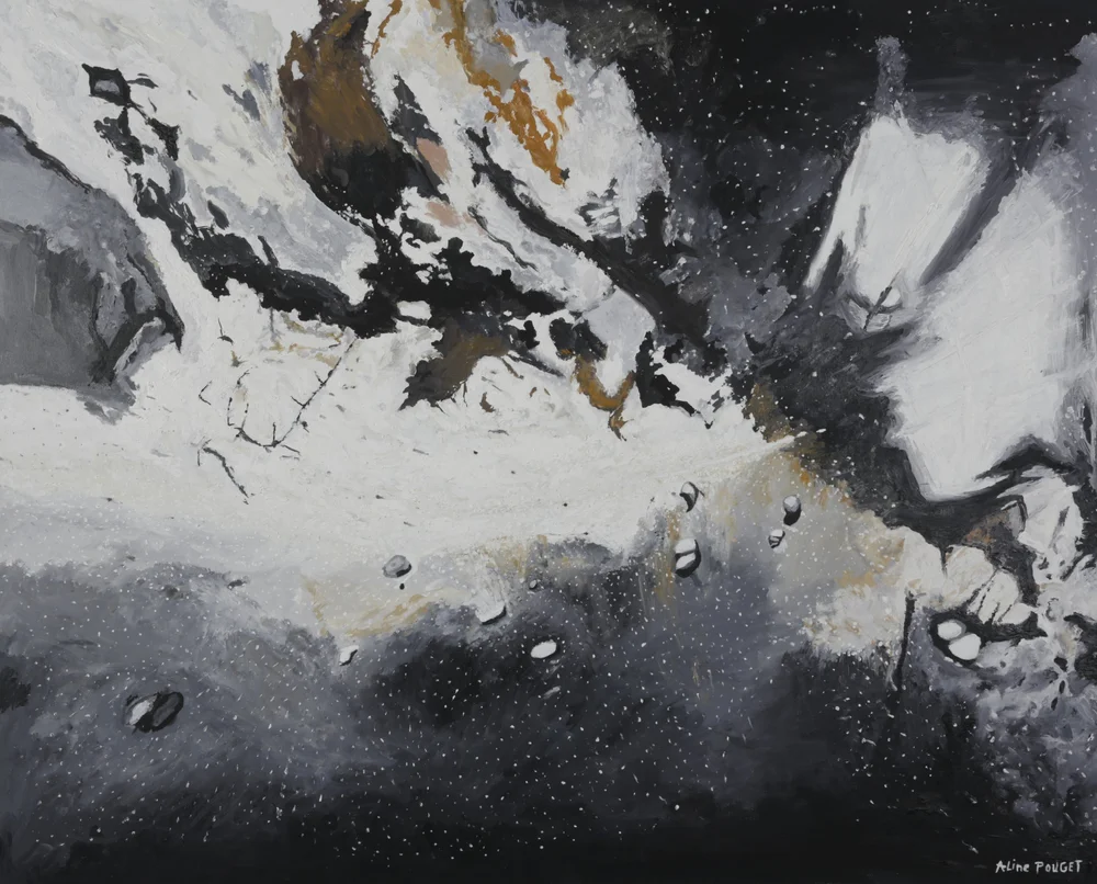 Infini, 2017, Oil on canvas, 81 x 100 cm