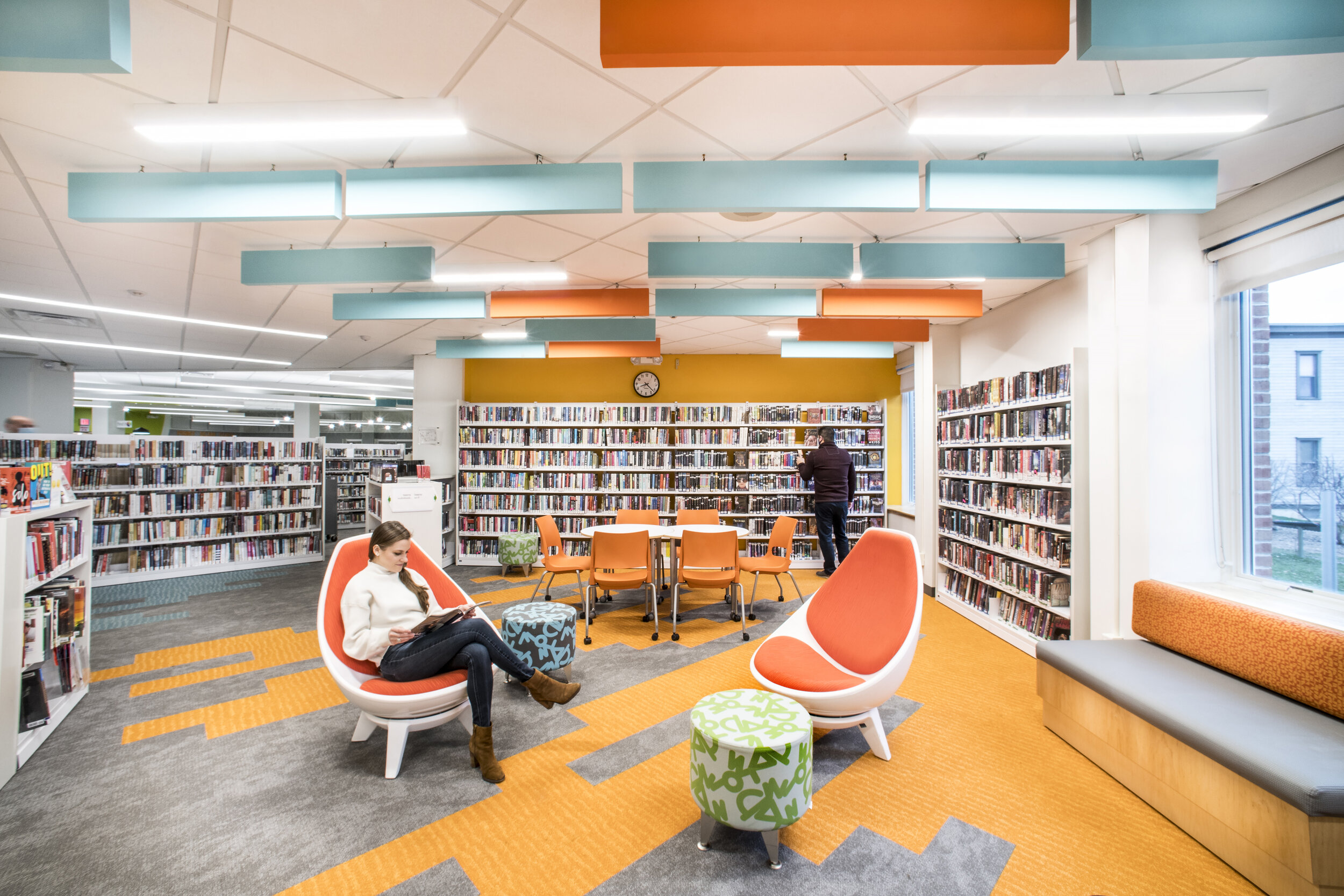 LIVERPOOL PUBLIC LIBRARY&lt;strong&gt;Transformation of space to reflect its vibrant, collaborative, and supportive nature. &lt;/strong&gt;
