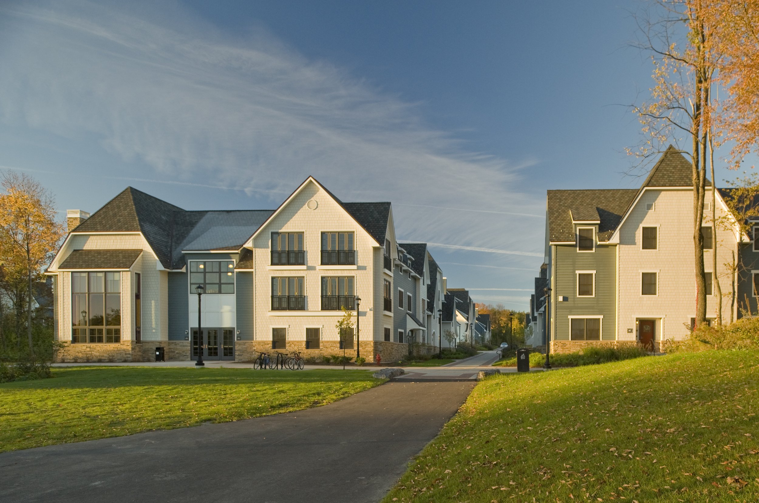 THE VILLAGE TOWNHOUSES&lt;strong&gt;A pedestrian village within a college campus that foregrounds the natural amenities of the site.&lt;/strong&gt;