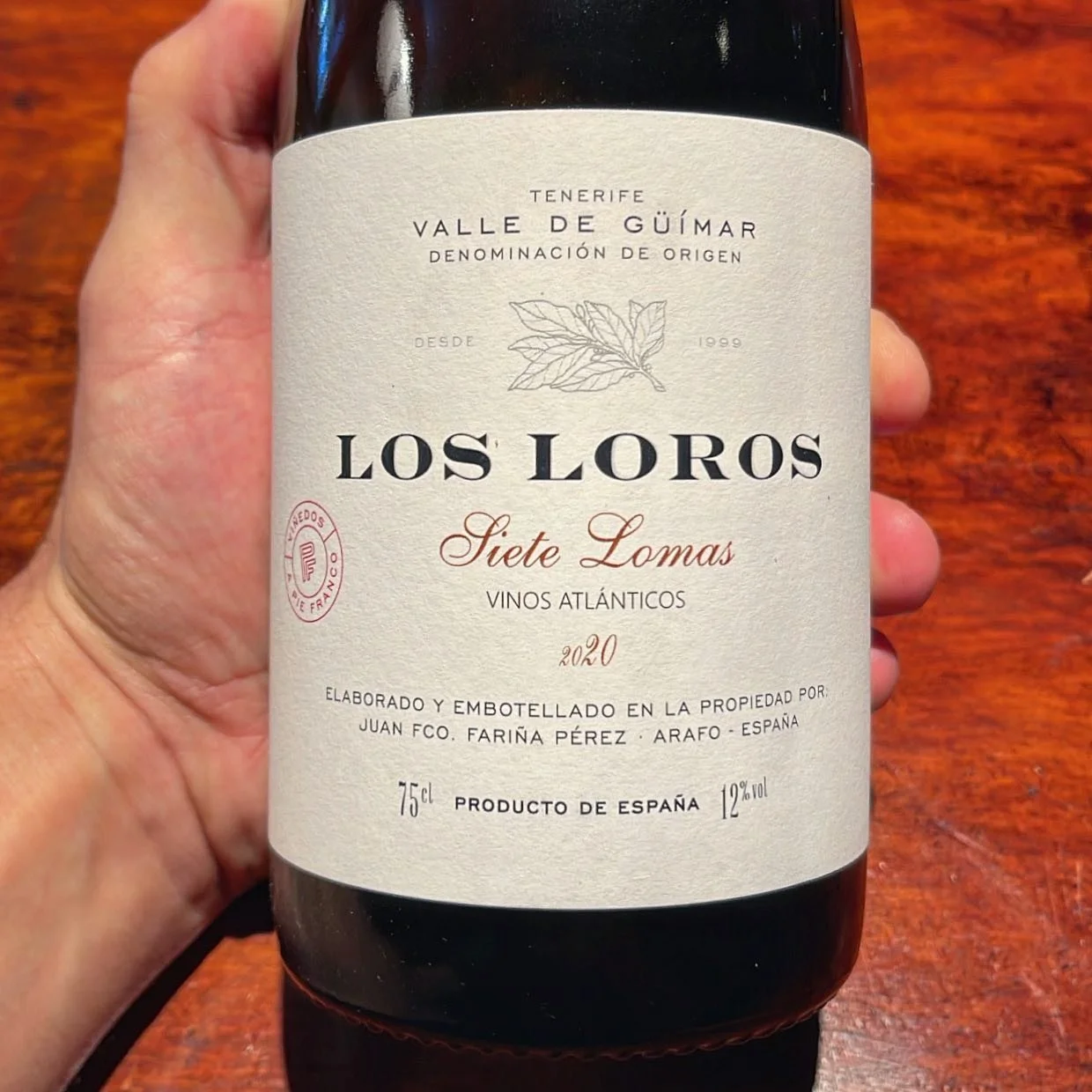 Los Loros, Siete Lomas 
2020, D.O. Valle de G&uuml;&iacute;mar