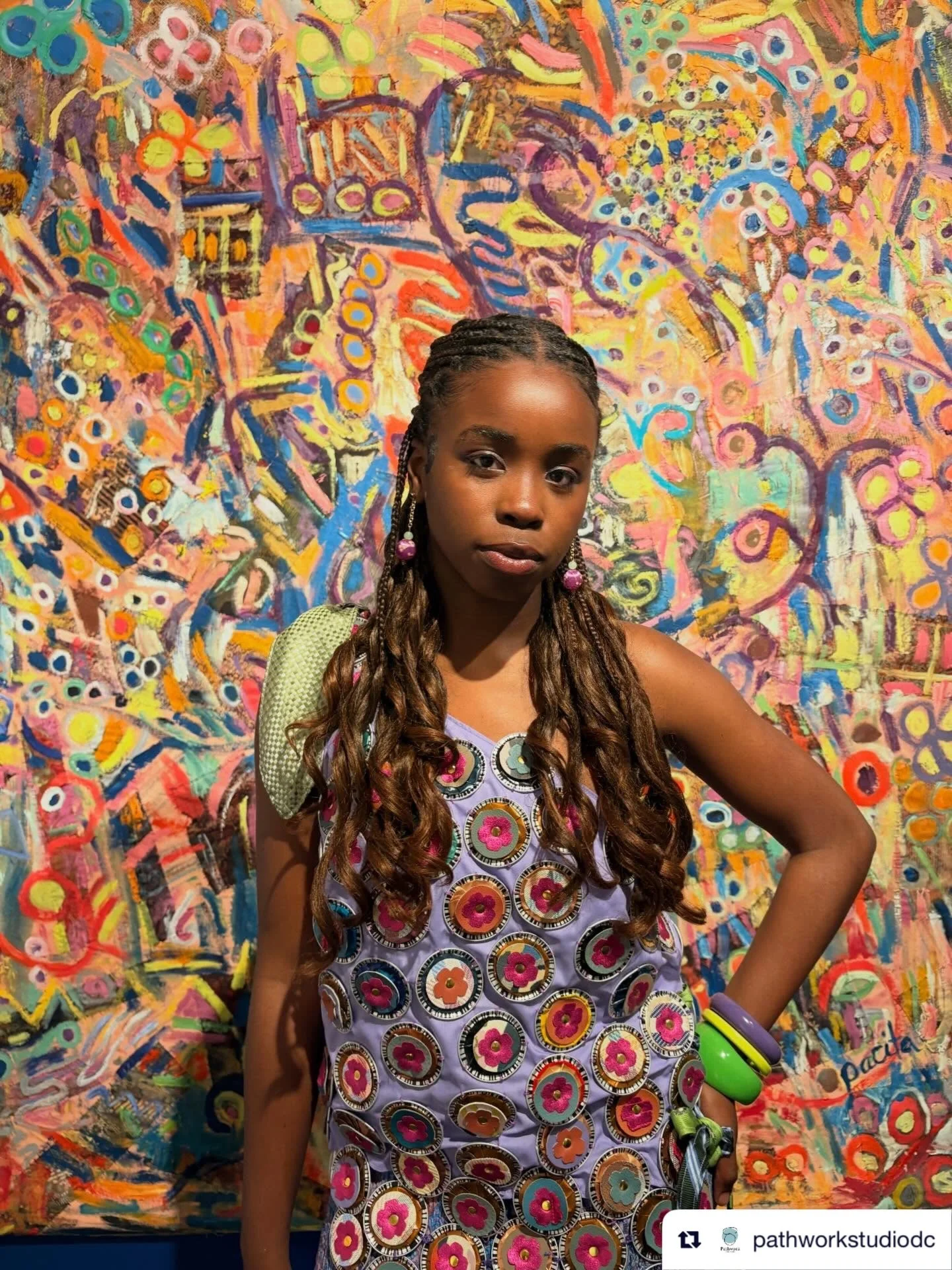 Repost from @pathworkstudiodc
&bull;
Last night I had the honor of presenting my sustainable fashion designs @womeninthearts The pieces were inspired by pieces from the collection including: 

One Night Stand by @pacitaabad
Winter with Cynical Fish b