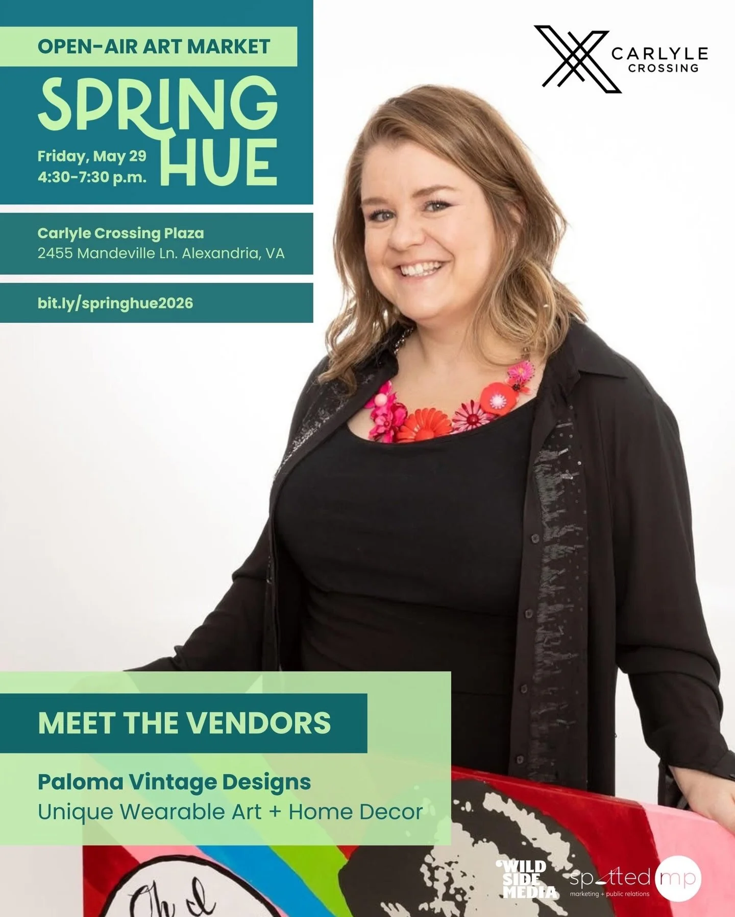 Come out and say hi to my wonderful husband, Adam, who is setting up and running the @palomavintagedesigns&rsquo; booth so I wouldn&rsquo;t miss out on Spring Hue.

I had some health challenges this week and am in no condition to work a market, so I&