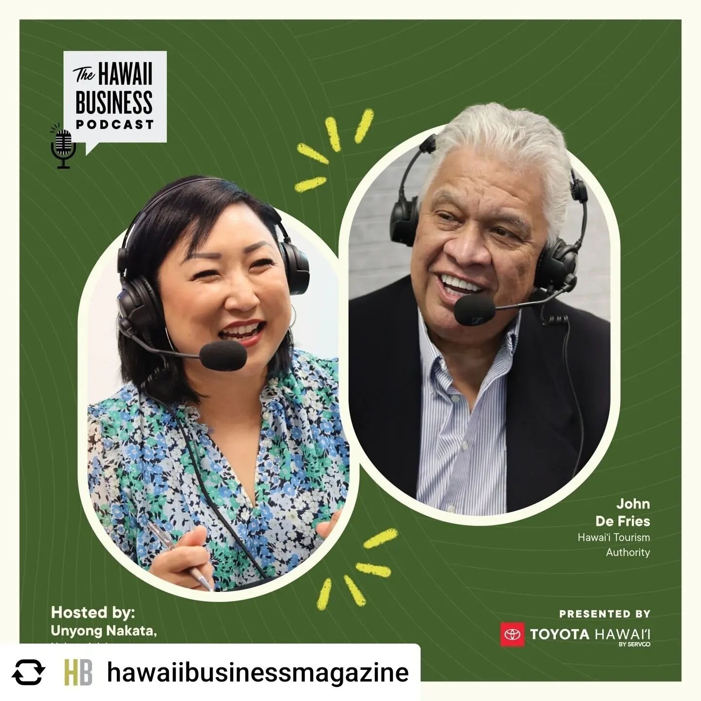 @jake_haupert had an incredible meeting with John Defries, President of Hawaii Tourism Authority, during his recent trip to Hawaii. It's not every day you get to meet someone who radiates greatness and passion for their work. Check out his reflection