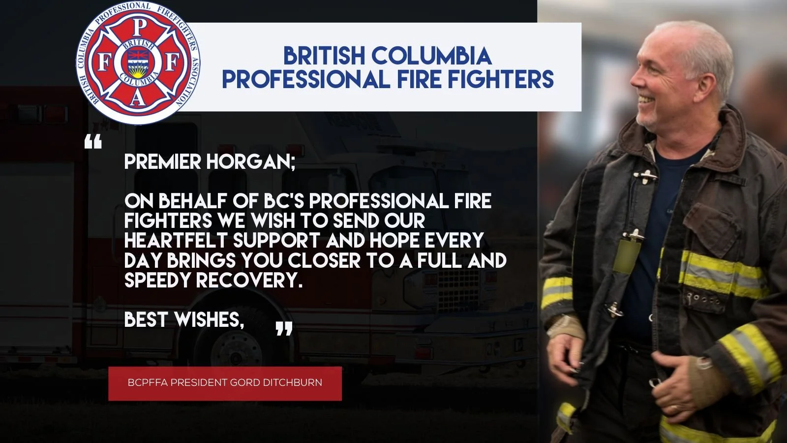 Sending our heartfelt support for the Premier