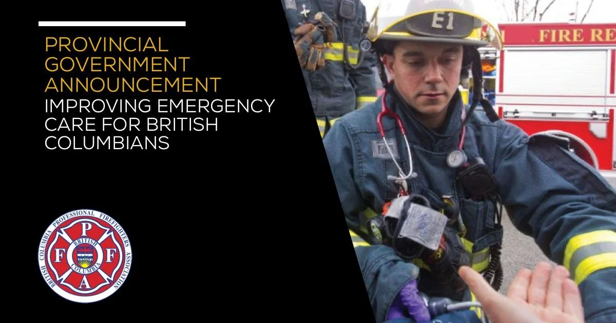 BC Government Enhancing emergency care for British Columbians&nbsp;