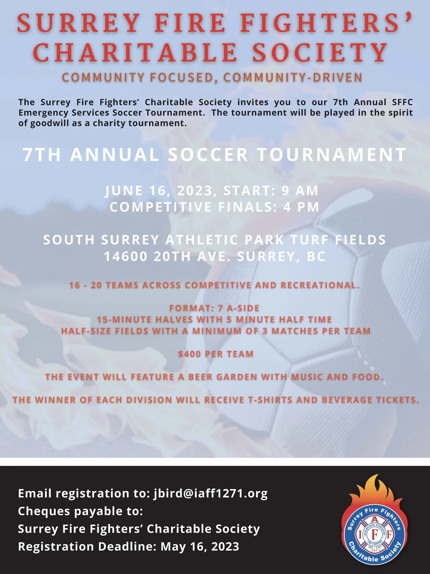 7th Annual SFFC Emergency Services Soccer Tournament
