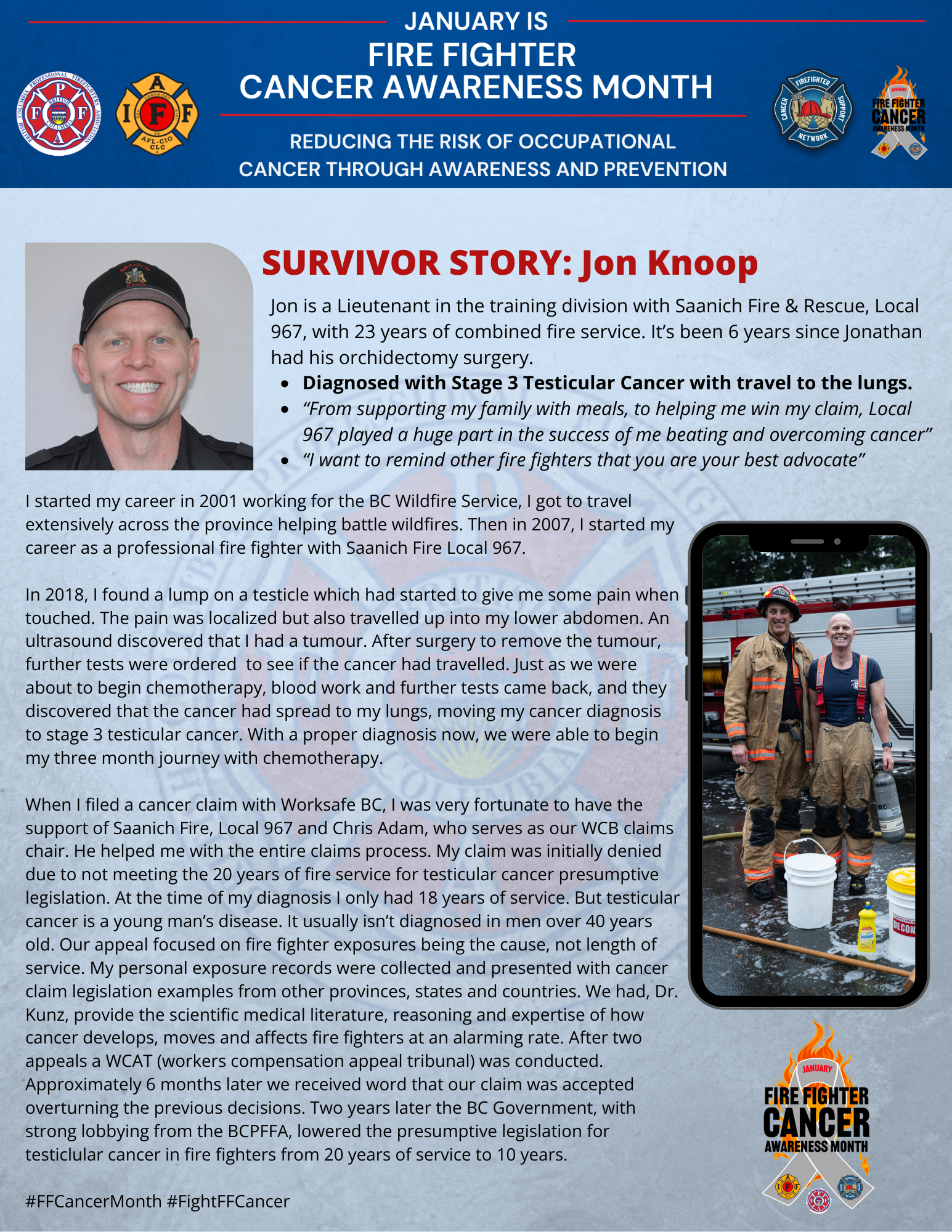 Cancer Awareness Month — BC Professional Fire Fighters