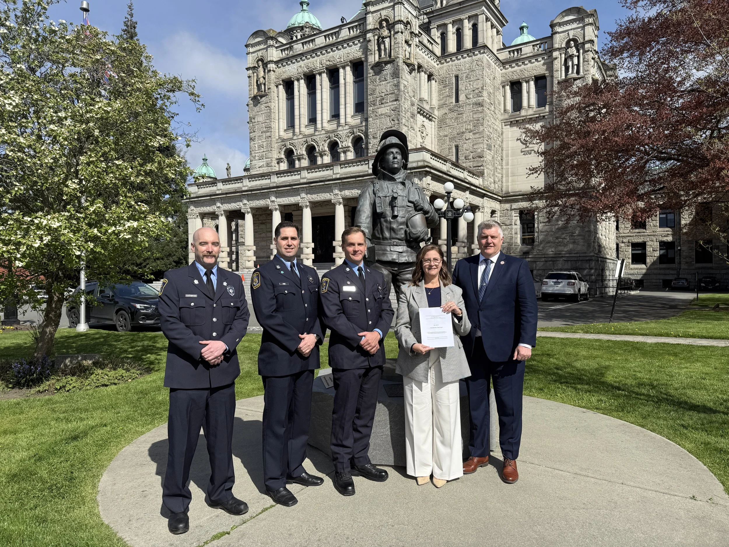 Bill 214 Firefighters' Health Act Unanimous Support
