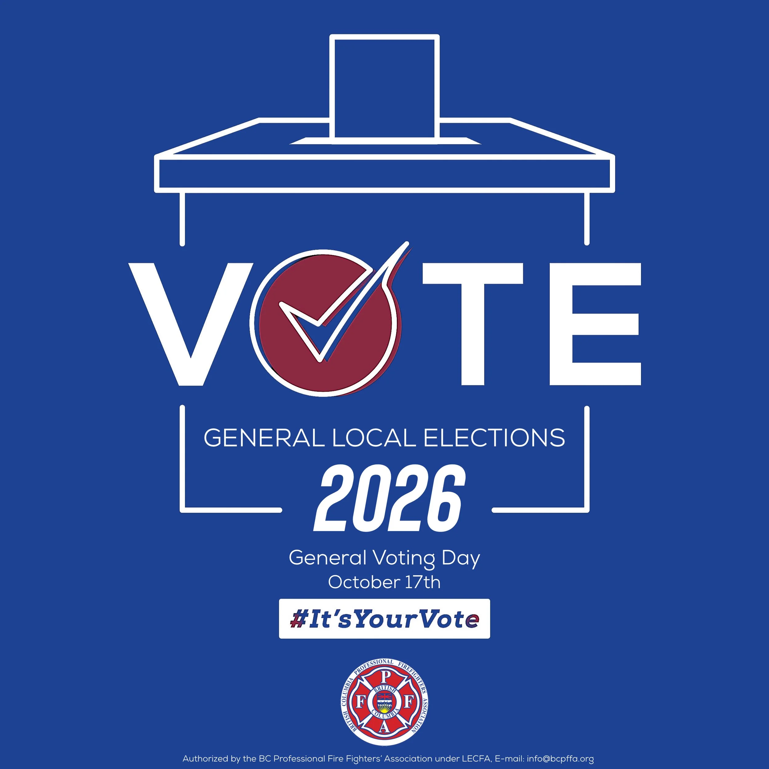 Vote Saturday, October 17, 2026