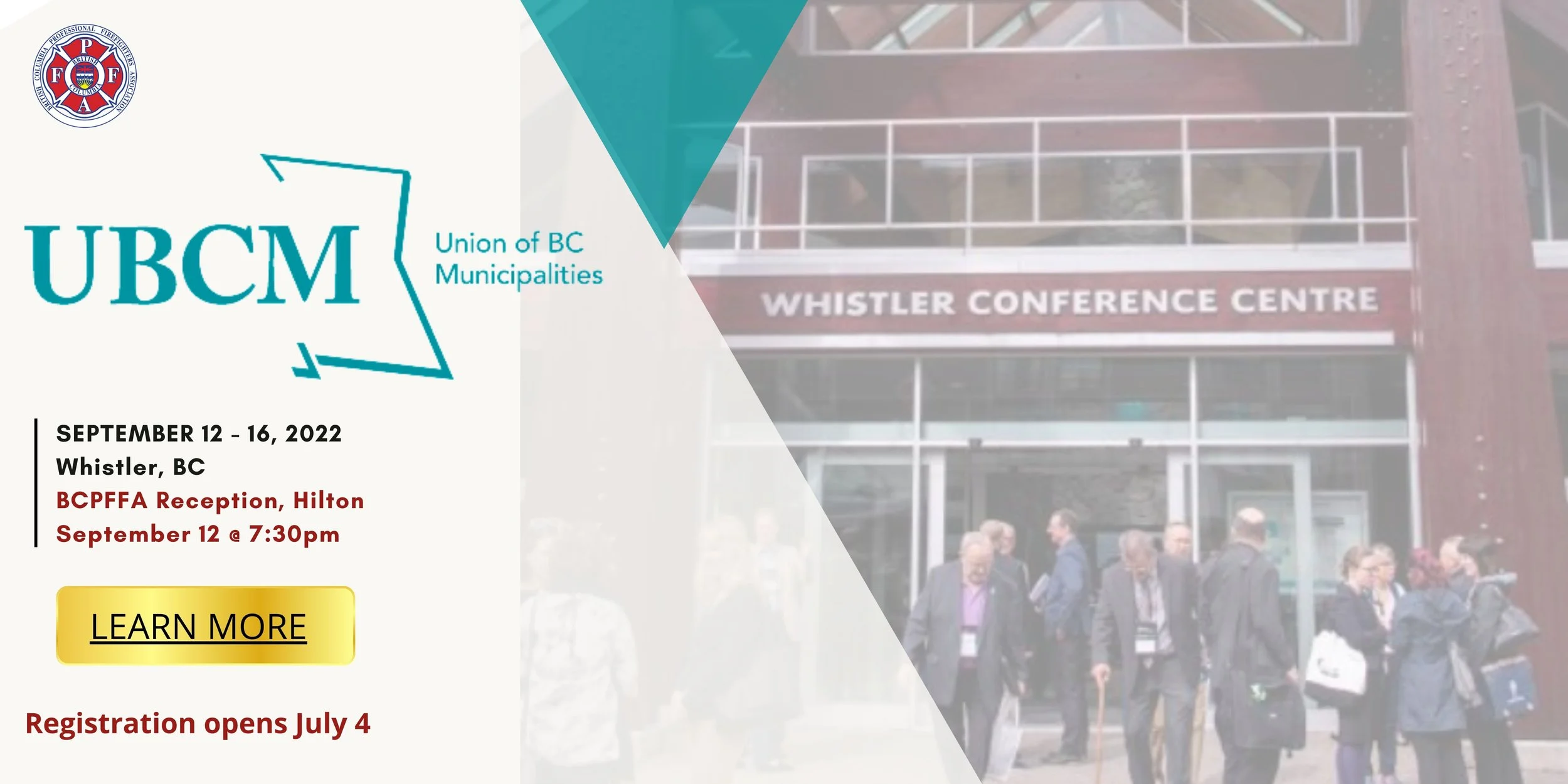 Ubcm BCPFFA Reception at UBCM — BC Professional Fire Fighters