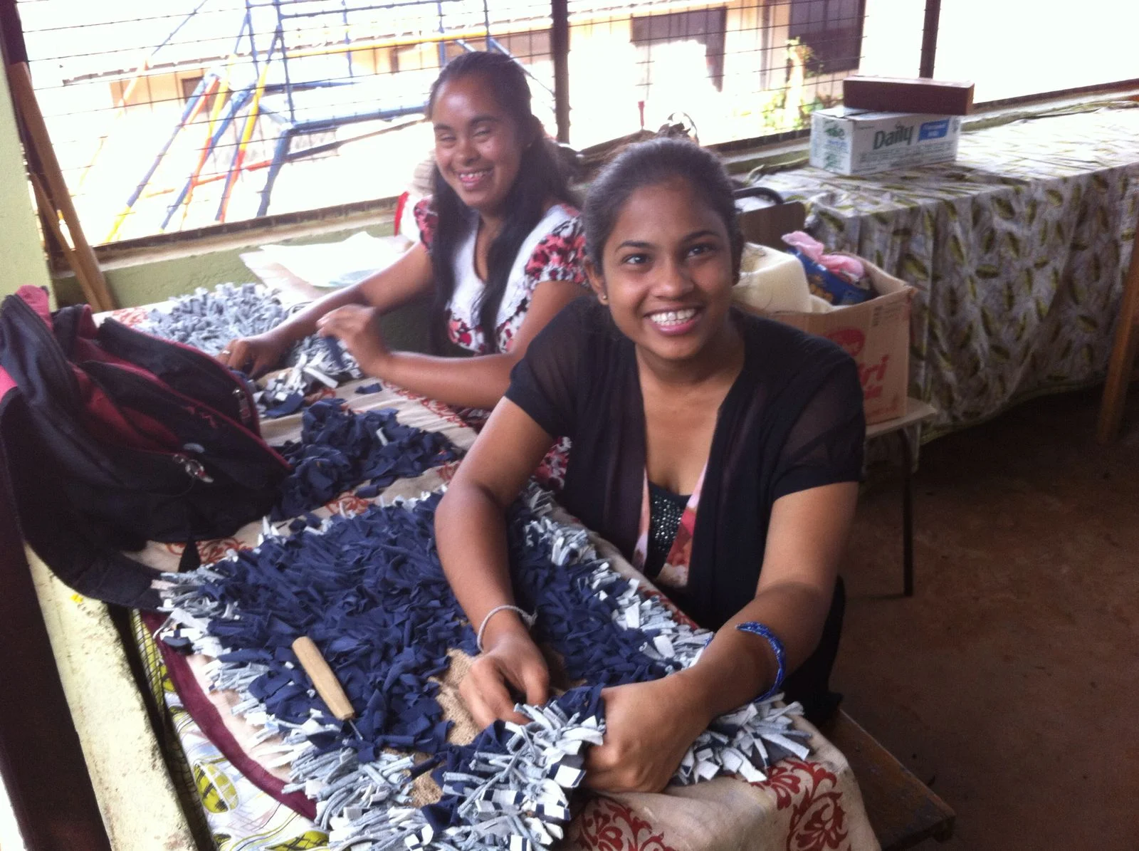Girls handicrafts at children's home, Kandy