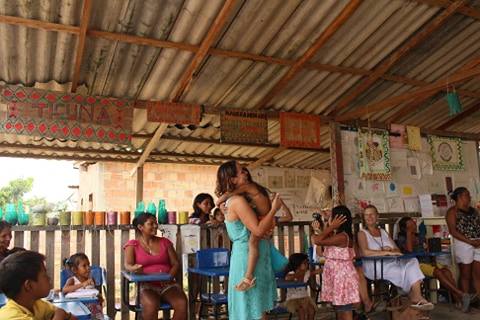At the wonderful Tribal School near Manaus