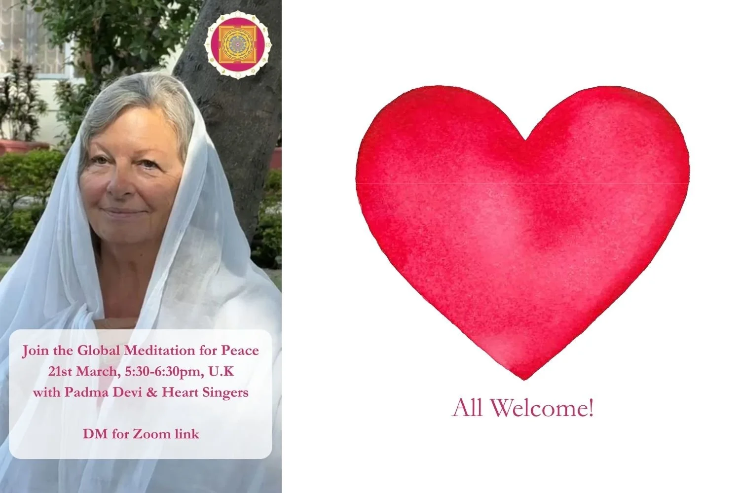 Join the Global Meditation for Peace (Online)