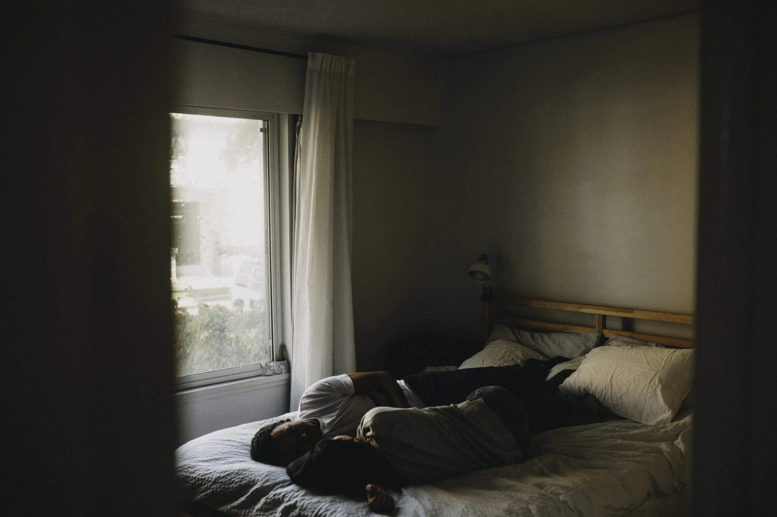 Vancouver Photographer - Couple At Home In Bed