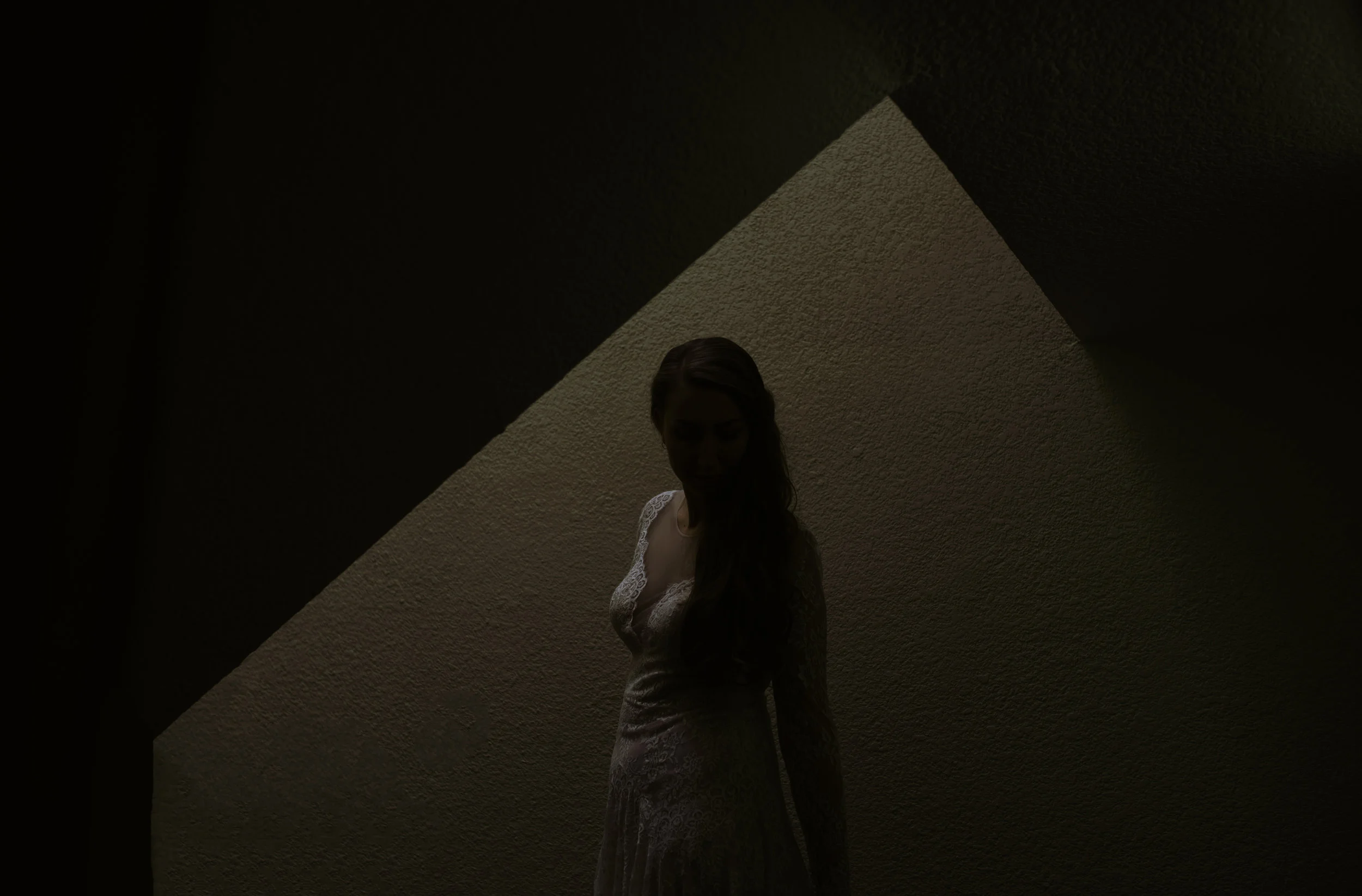 Vancouver Wedding Photographer - Bride Standing In The Shadows