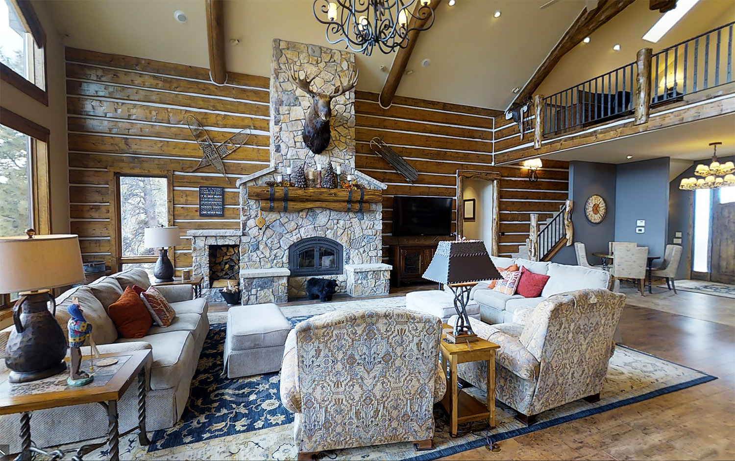 Colorado Lodge Great Room Furnishings