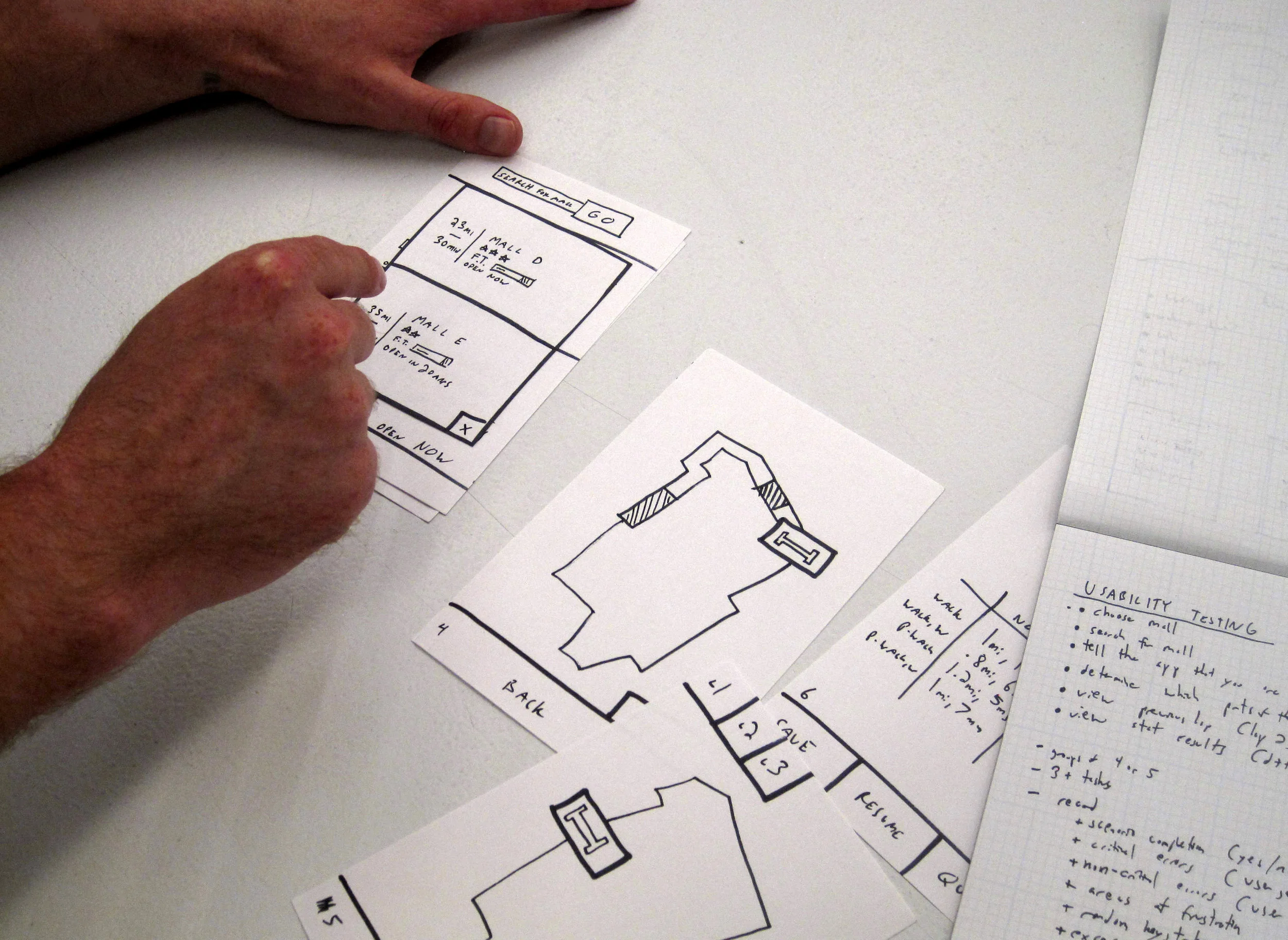 More paper prototype testing