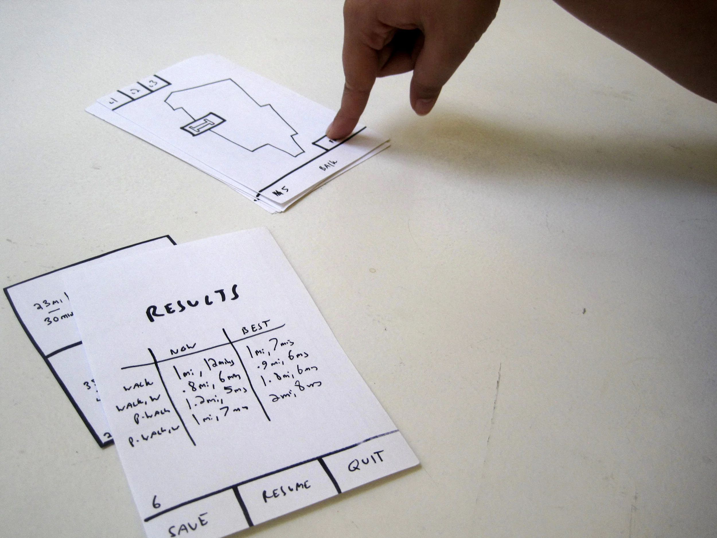 More paper prototype testing