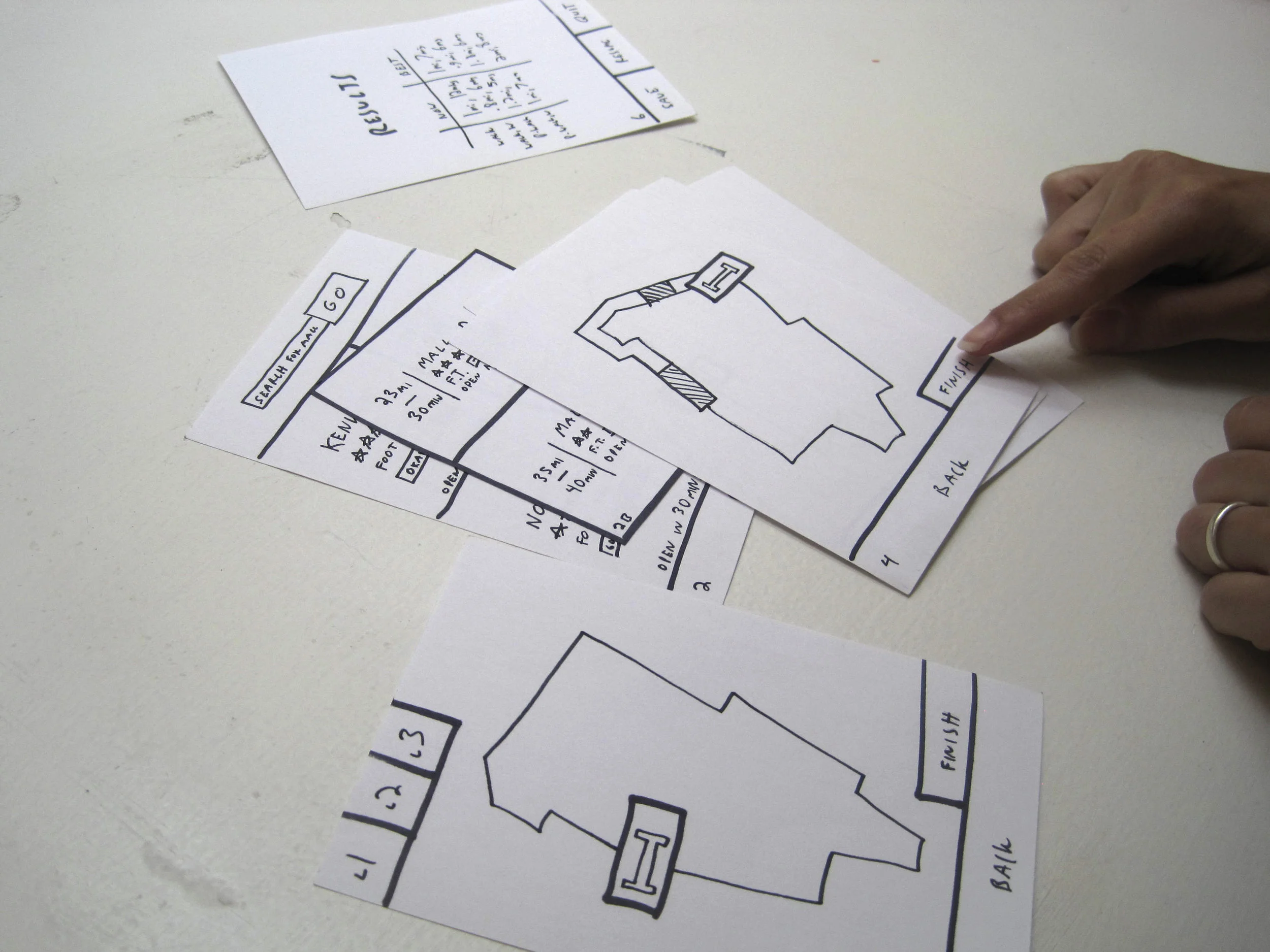 More paper prototype testing