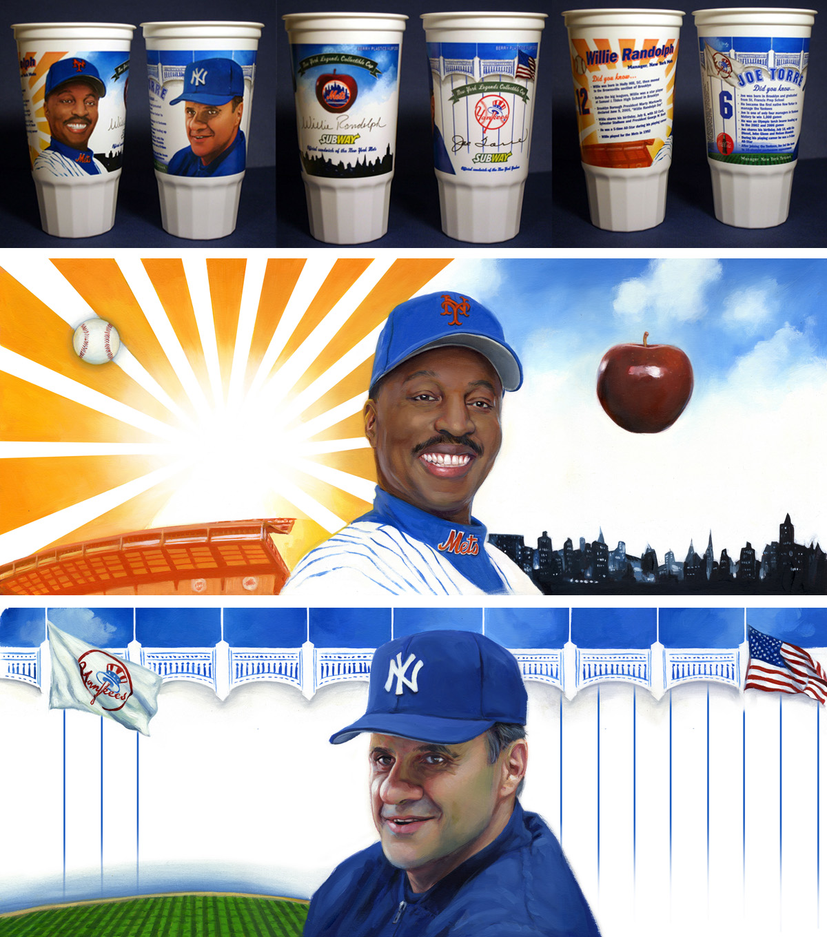 'MLB Coaches Willie Randolph and Joe Torre', for Subway, 2006