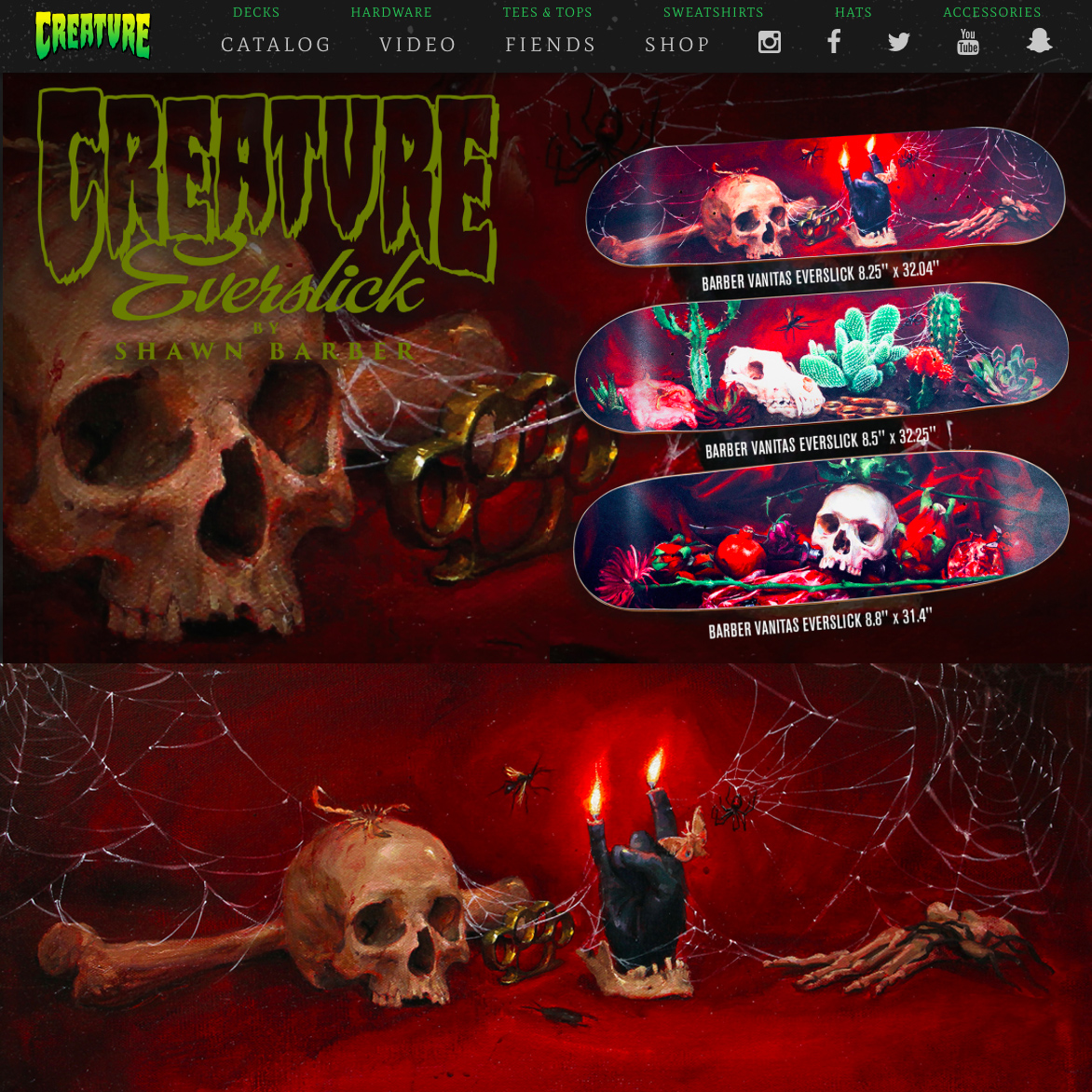 Creature Skateboards, Artist signature series, 2018