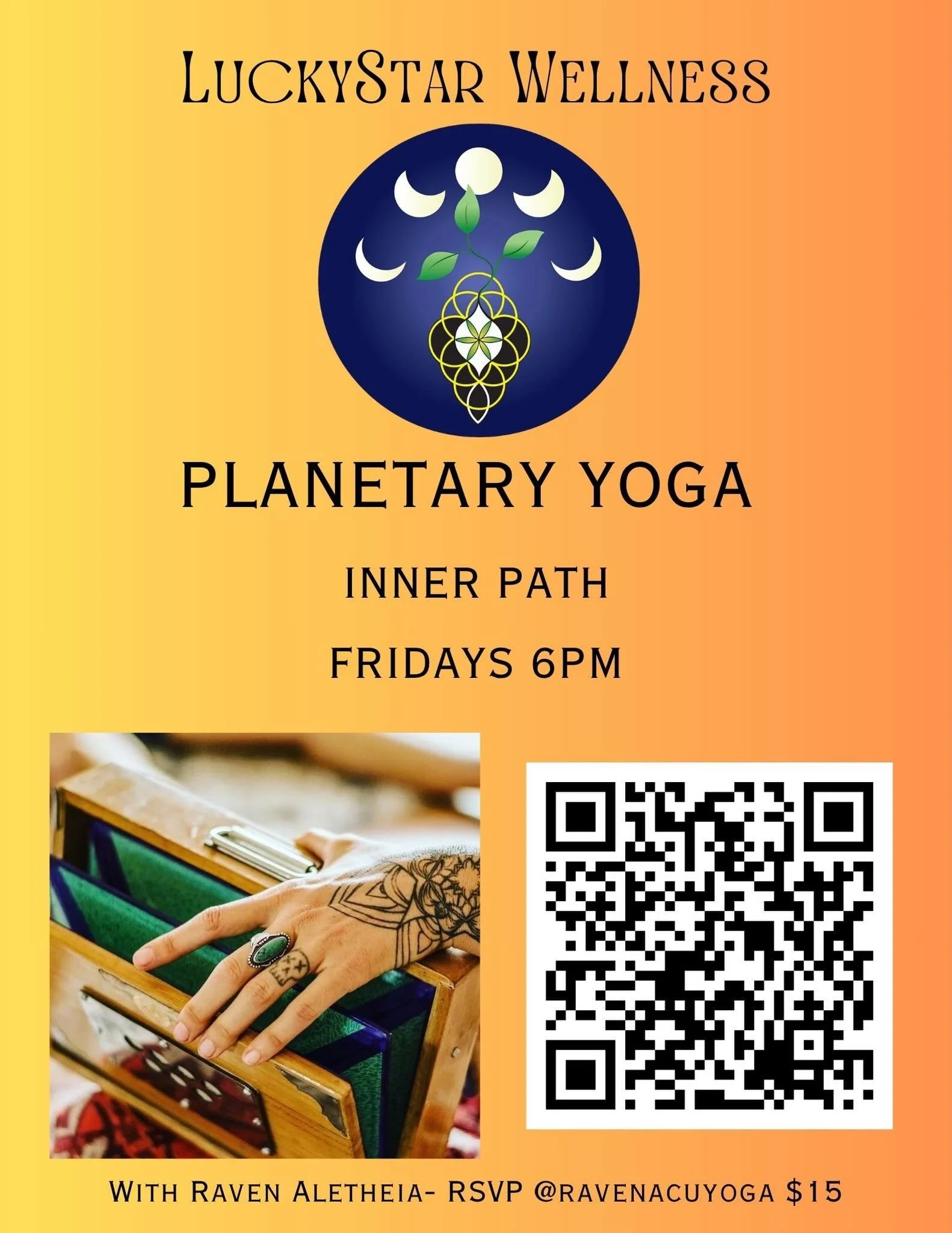 Join me at Inner Path in Nevada City for a planetary yoga class! What is planetary yoga?? Scan my link for more info! Or take a chance and try it out!! 🕺 🎤 🧘&zwj;♀️