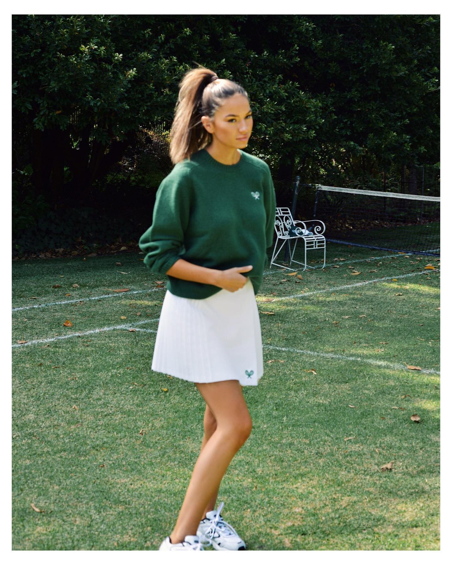 Perfect pair...
The wool knit &amp; signature tennis skirt 🎾 #tennistime