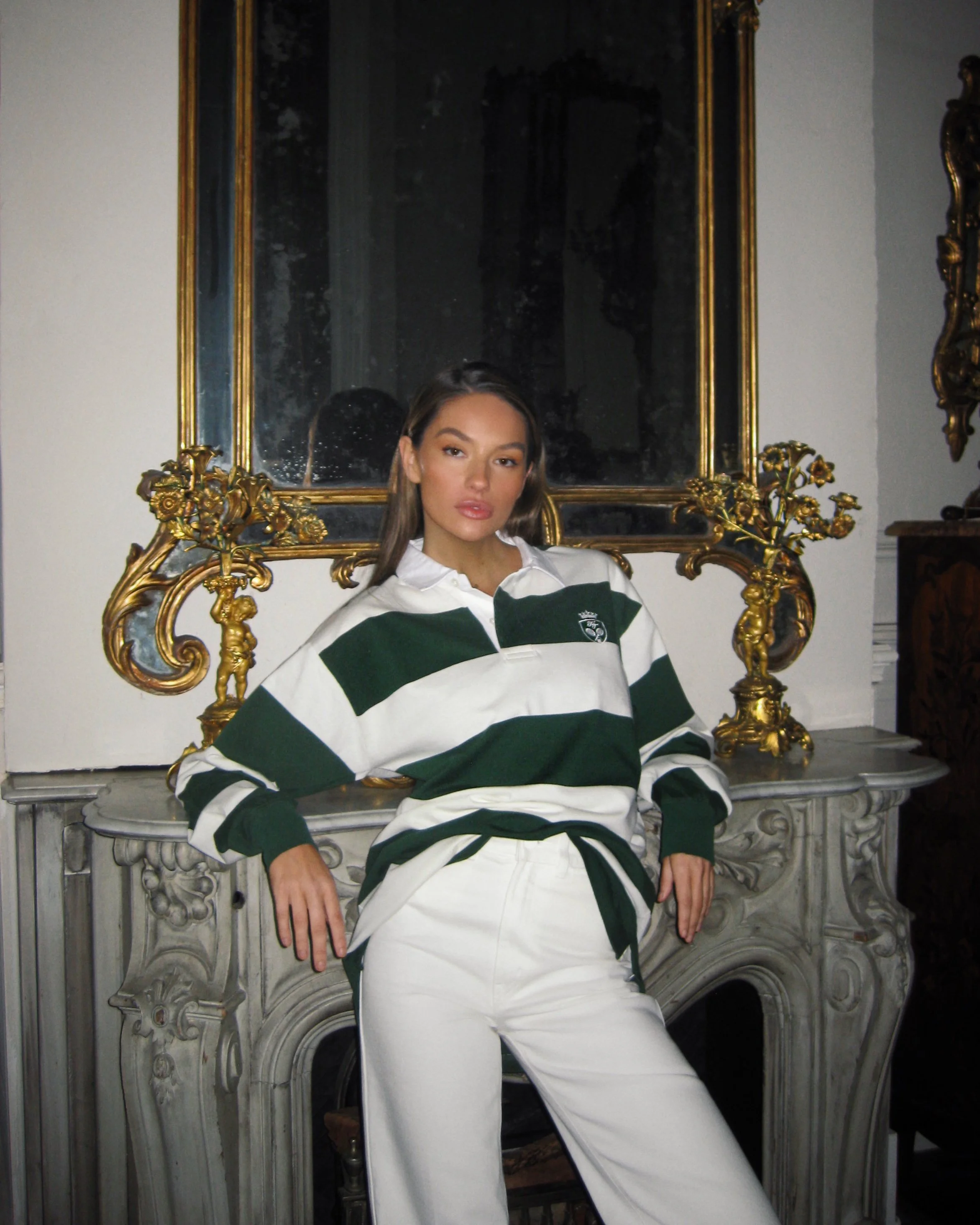 ROYAL LS GREEN POLO (UNISEX)