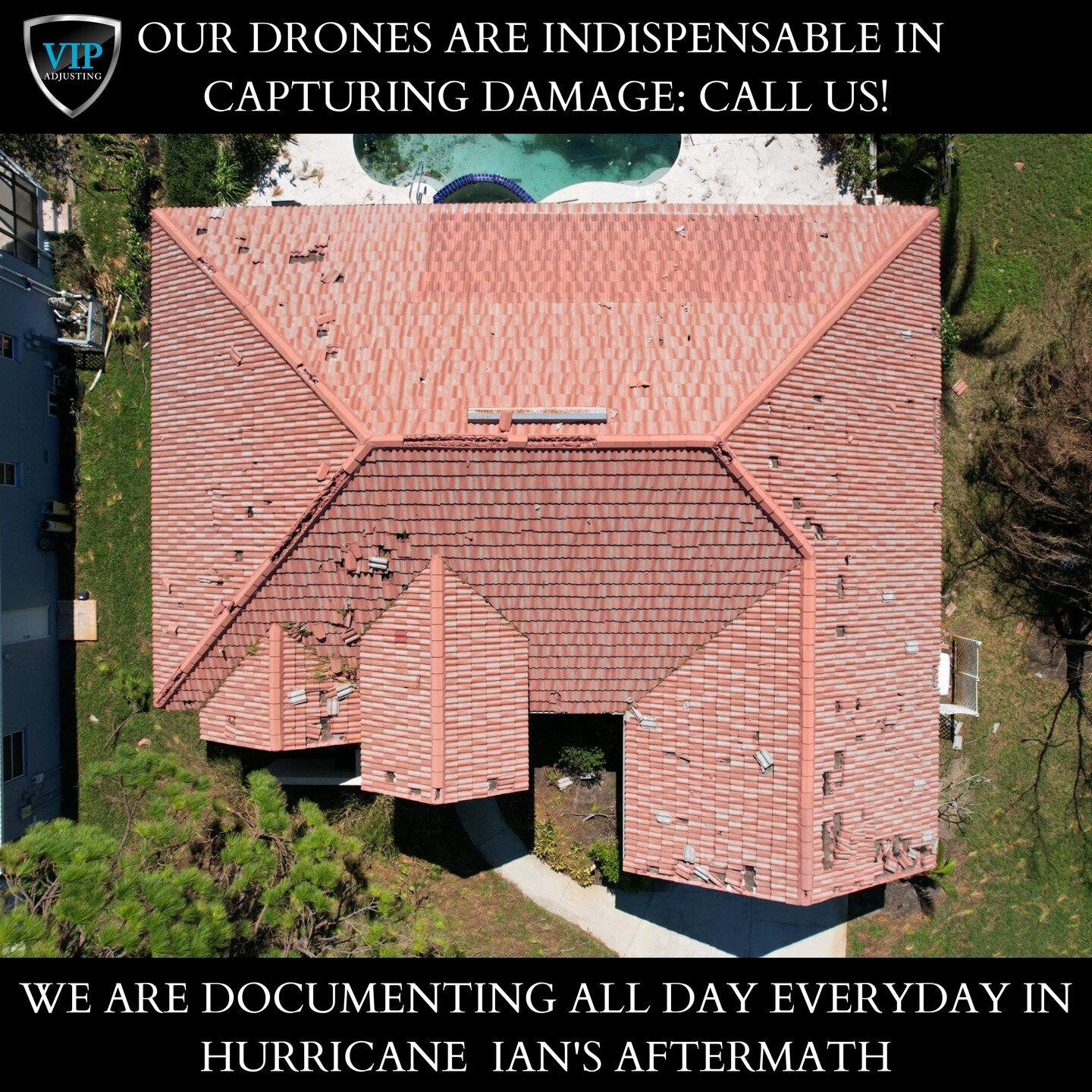 We are FAA drone certified. Please call us if you need a public adjuster capable of drone flight, matterport imaging, thermal imaging, moisture mapping, documenting scope and estimates.

#hurricaneian #winddamage #roofdamage #drone #publicadjuster #i