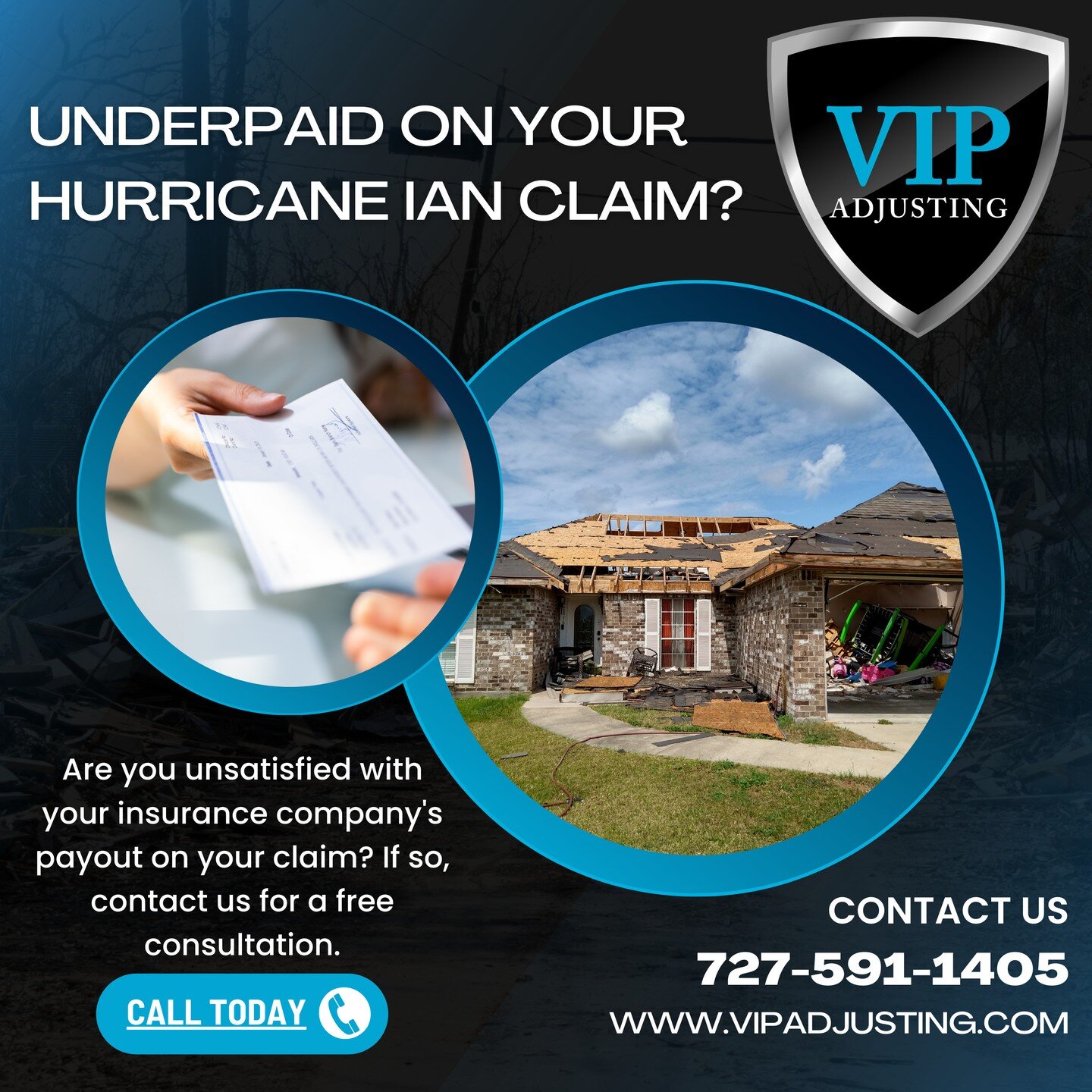 Many home and business owners are beginning to receive their first &quot;undisputed&quot; payments from their insurance companies, only to realize they were grossly underpaid on their Hurricane Ian claim.

If you or someone you know is in this positi