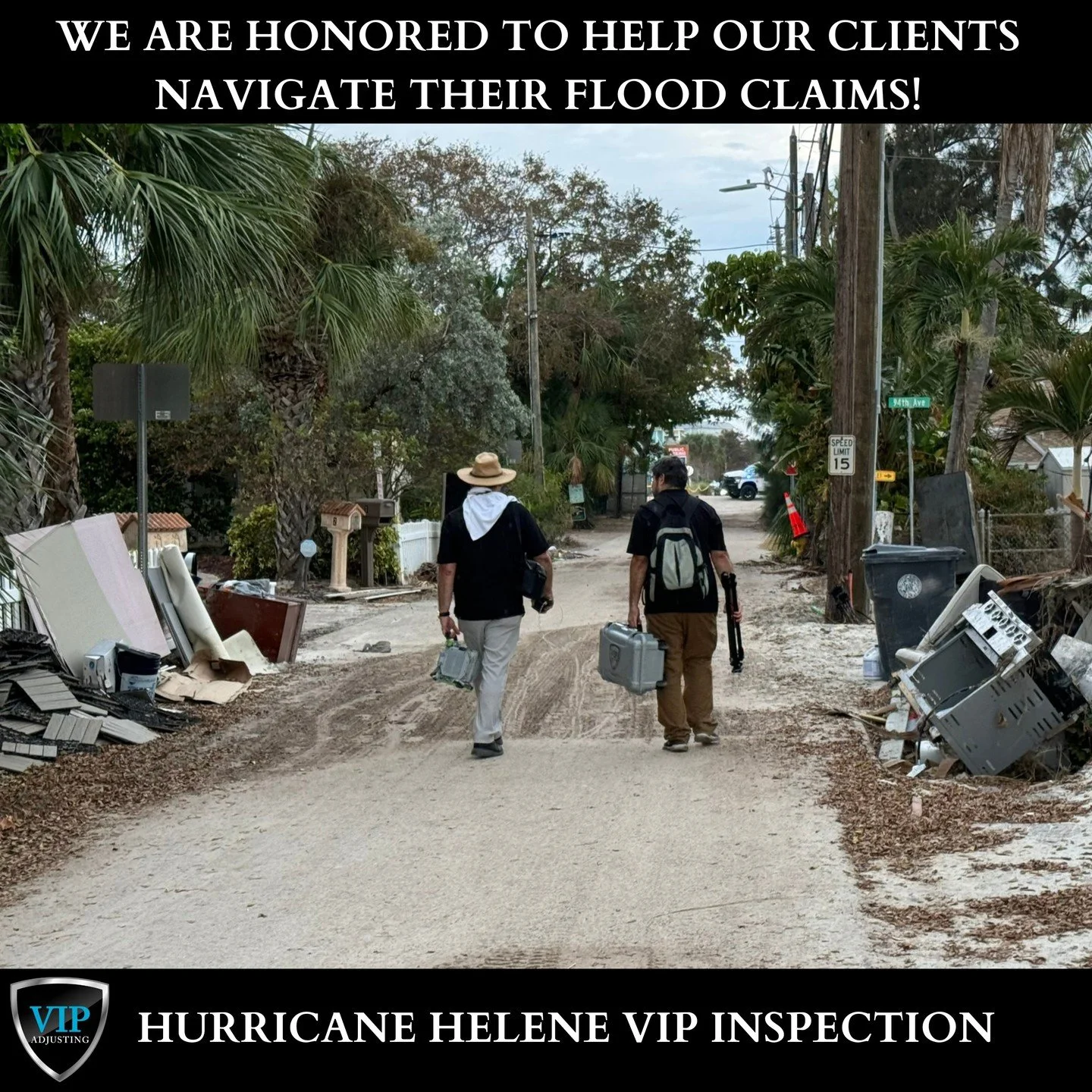 We have an office in Tierra Verde. Our entire VIP team is on the west coast of Florida working day and night to help people recover. We are proud to be Public Adjusters as it is our living to help good people recover from disasters such as Helene and